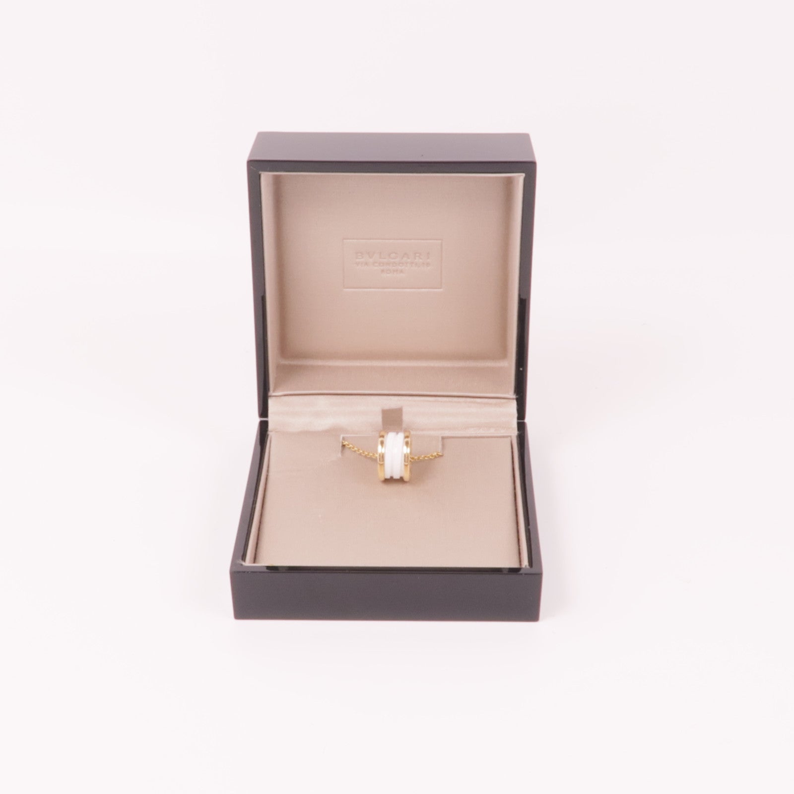 BVLGARI 18K玫瑰金/陶瓷B-Zero1 Necklace項鍊