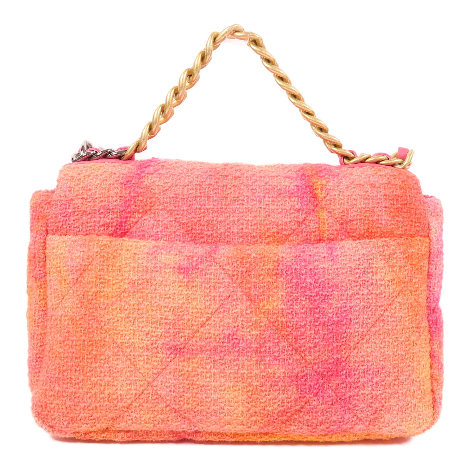 CHANEL 粗花呢C19 Shoulder Bag手挽肩背兩用袋