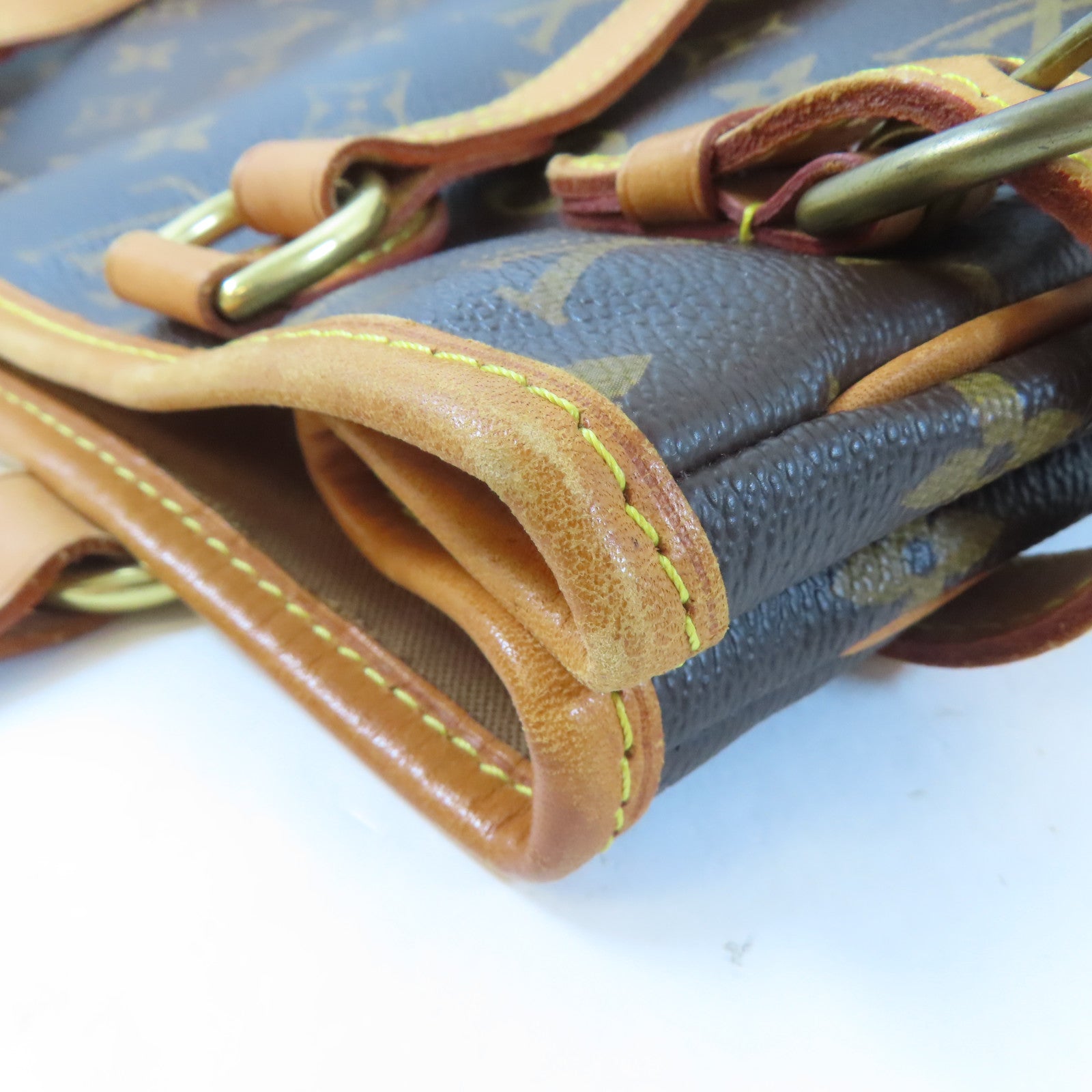 LOUIS VUITTON 【激減優惠】Monogram Batignolles金扣肩背袋棕色