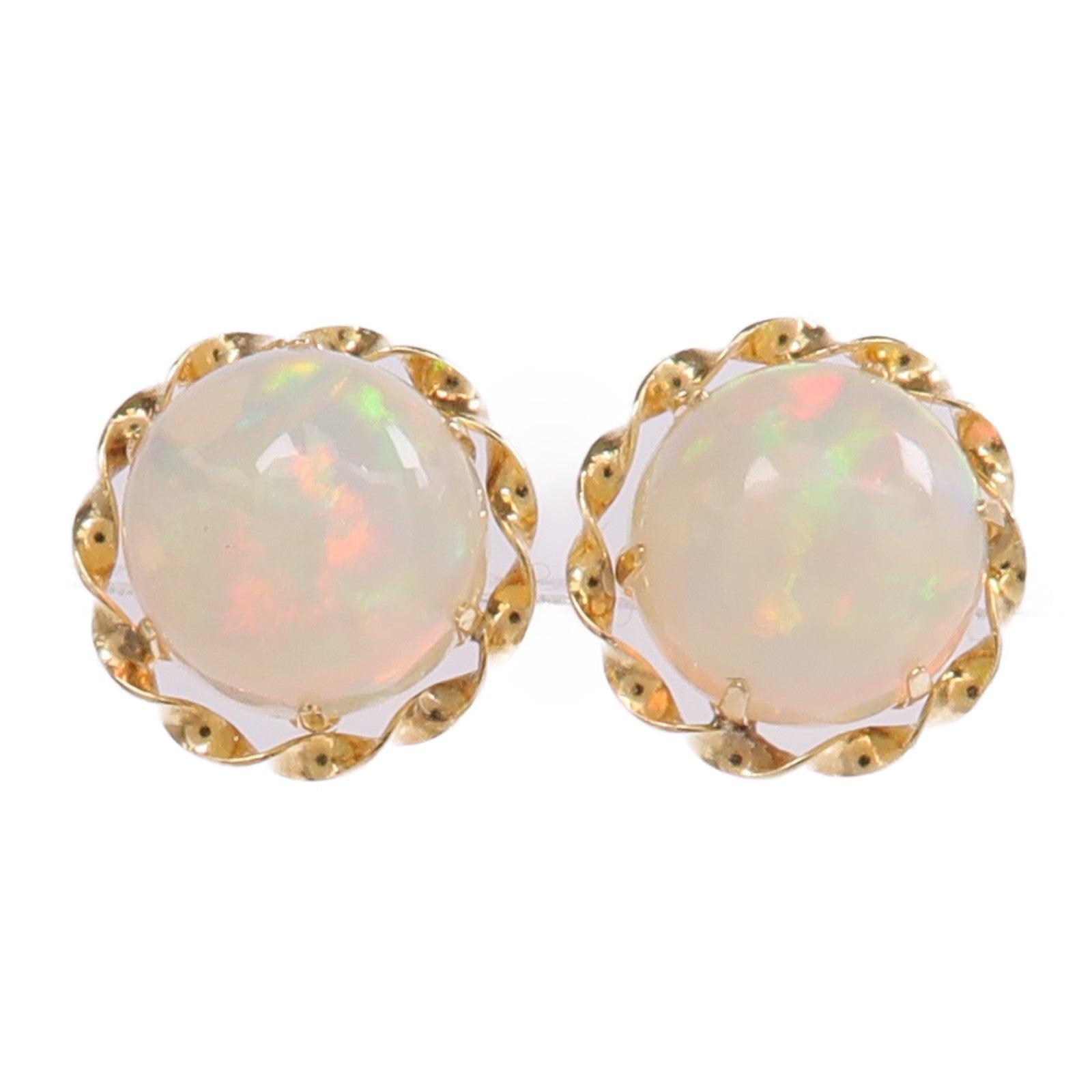 JEWELRY 18K黃金Opal Earrings蛋白石耳環