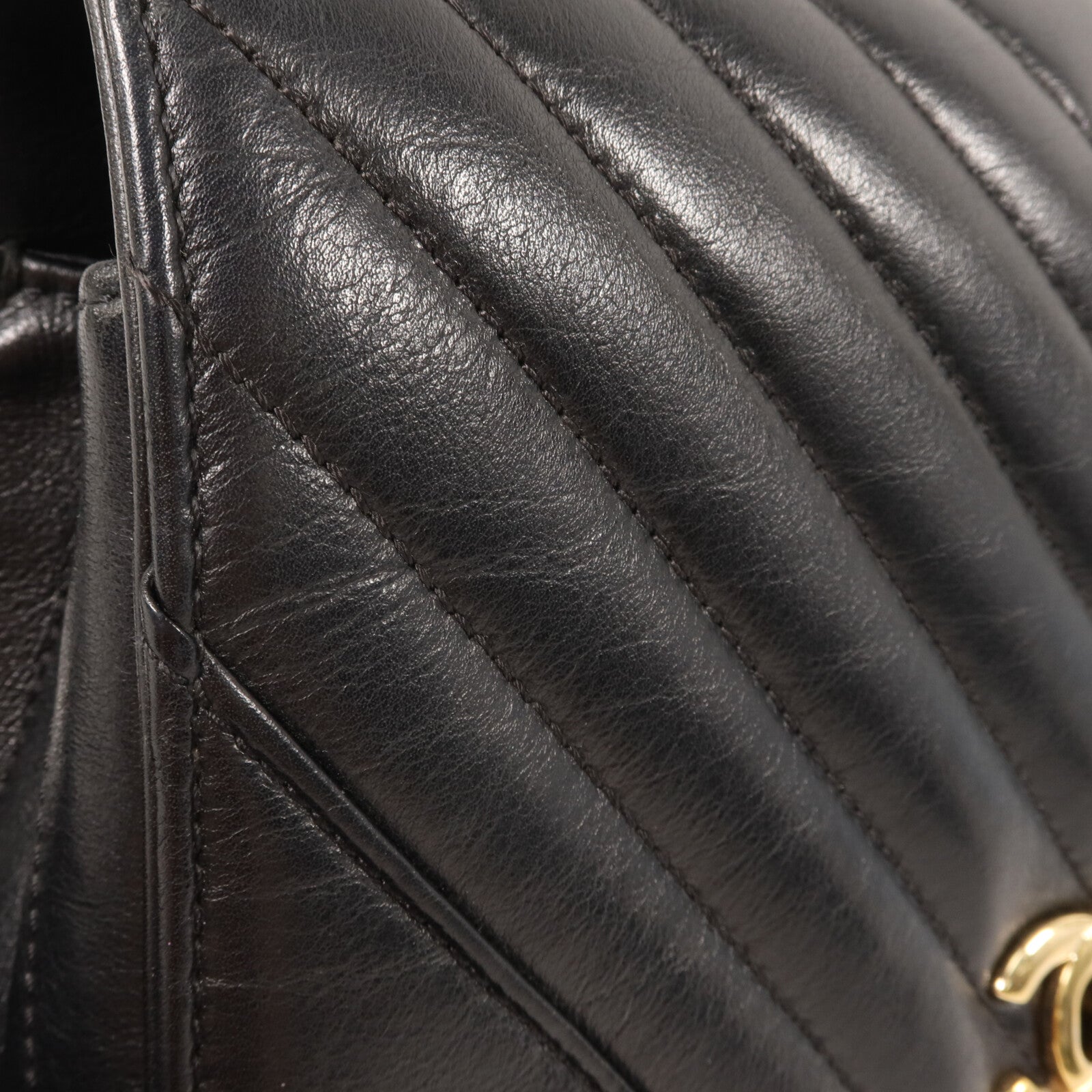 CHANEL 牛皮皮革Chain Shoulder鏈帶肩背袋