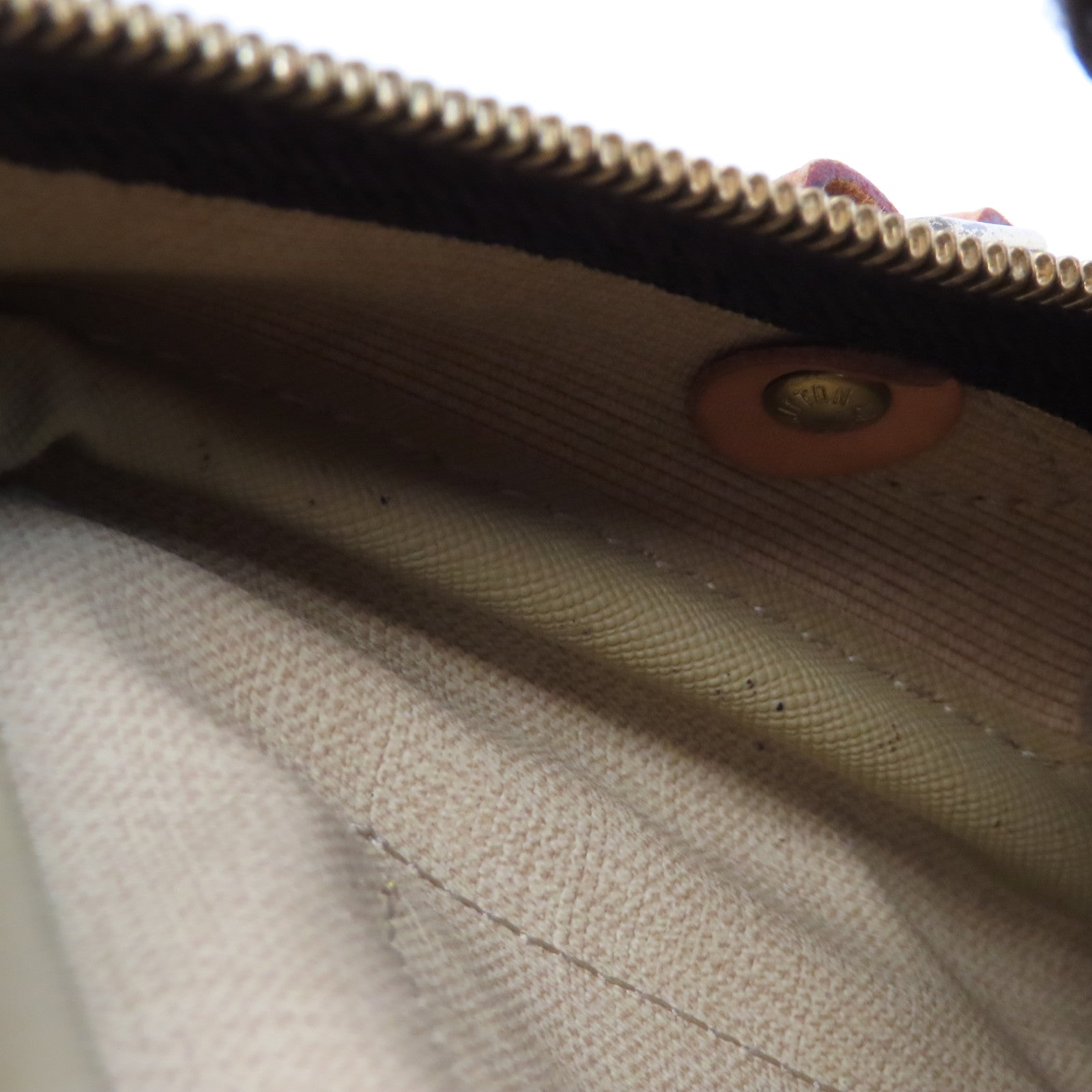 LOUIS VUITTON Monogram Reporter PM金扣肩背袋啡色