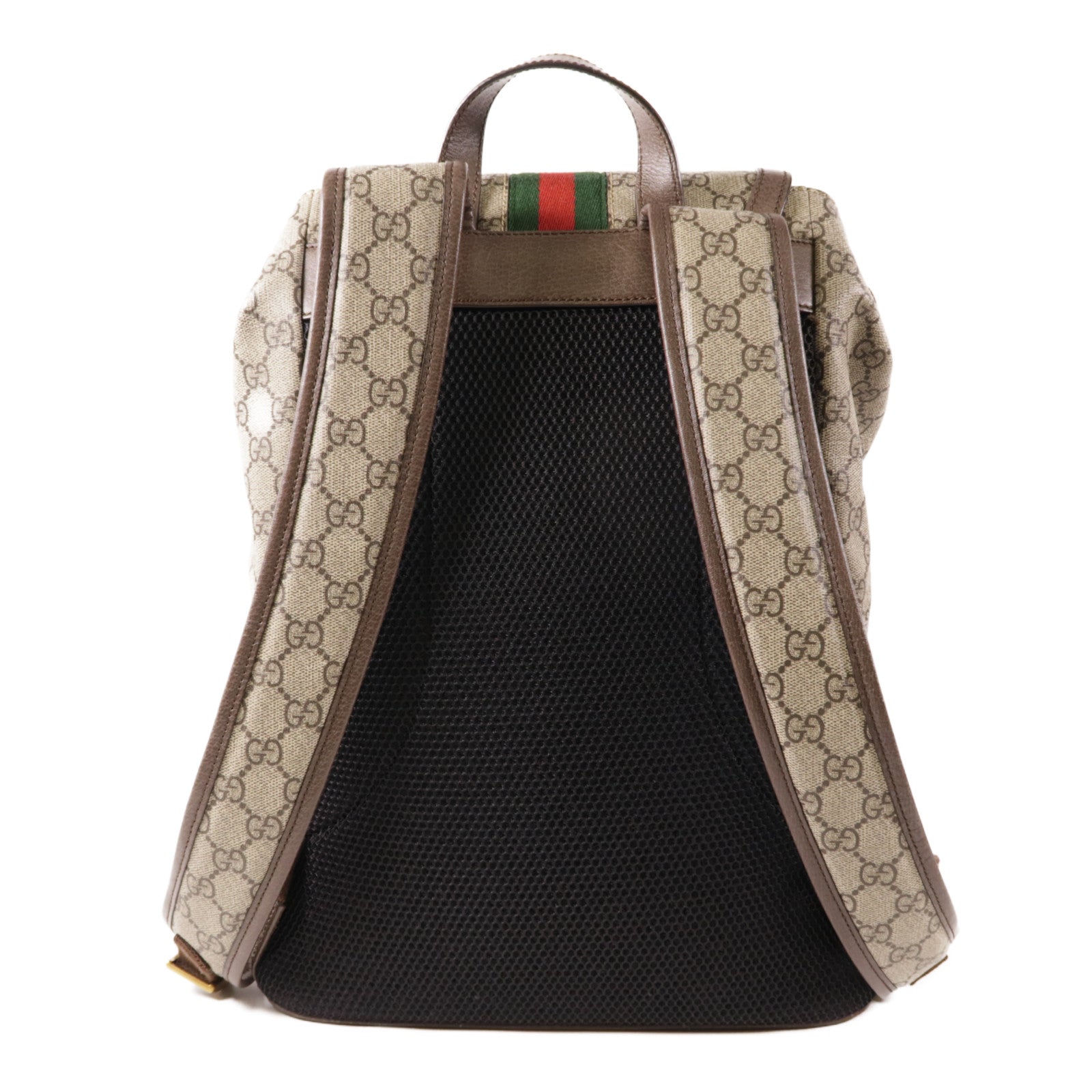 GUCCI 塗層帆布GG Supreme Backpack金扣背包