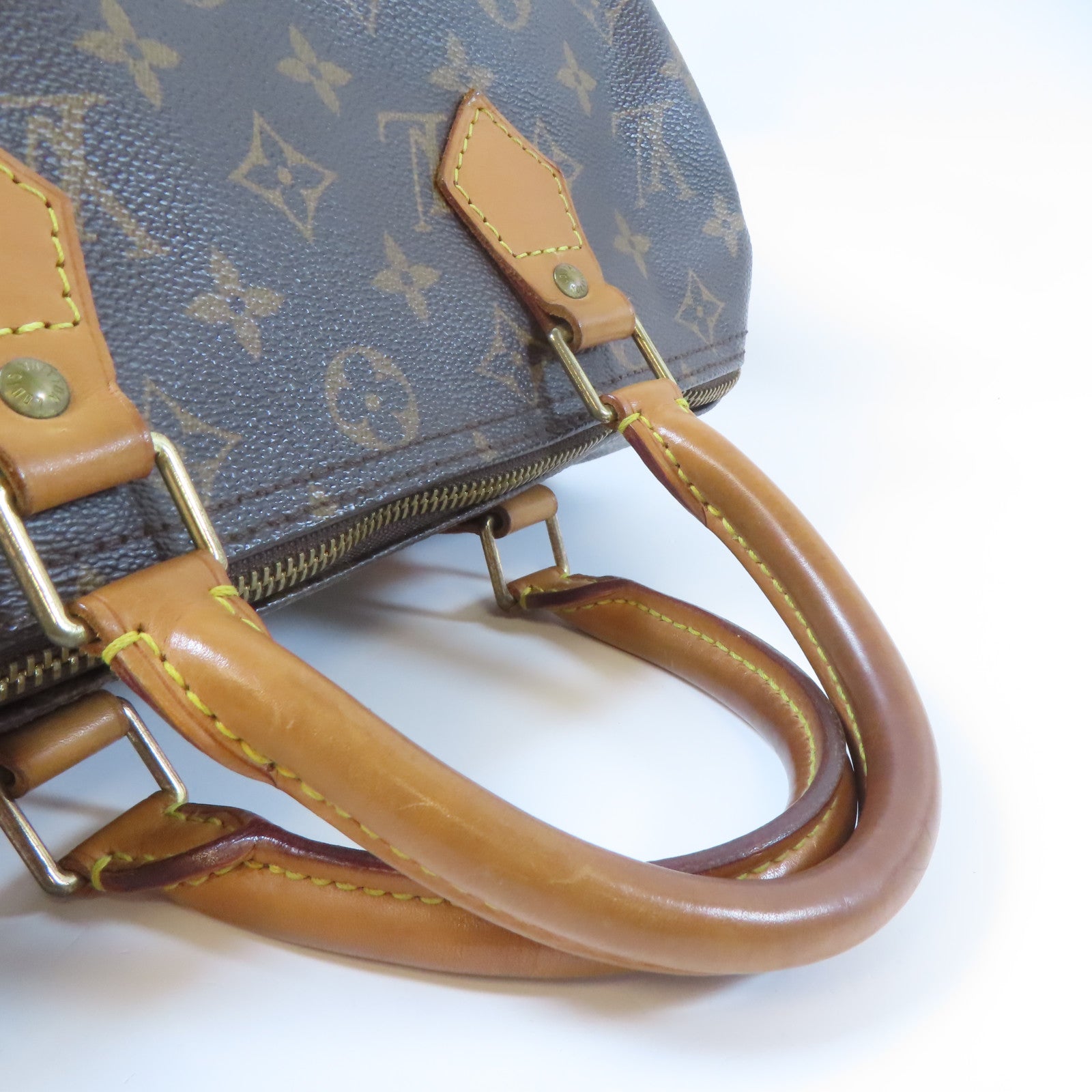 LOUIS VUITTON 【激減優惠】Monogram Speedy 30金扣手挽袋啡色