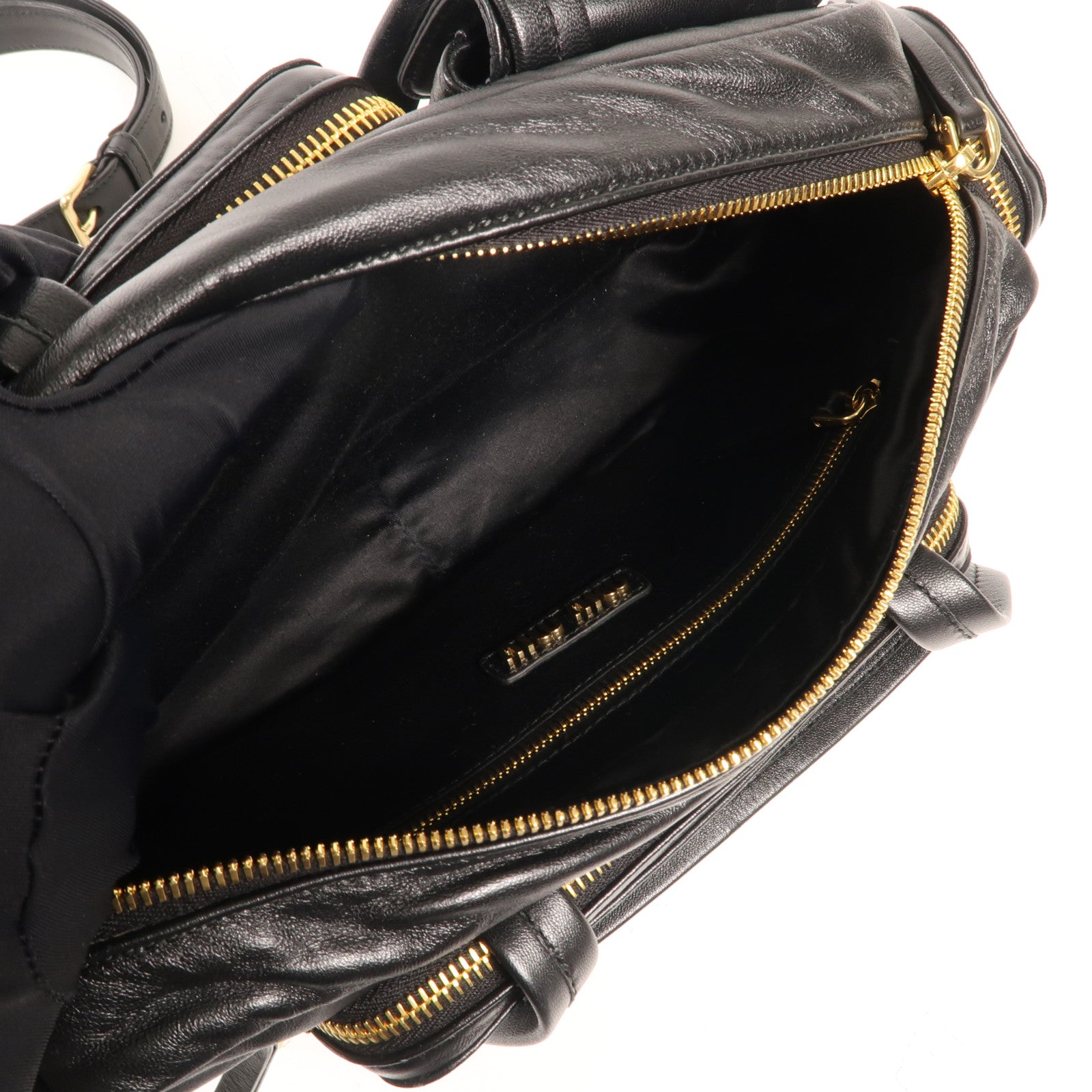 Miu Miu 羊皮皮革Pocket Handbag金扣手挽肩背兩用袋