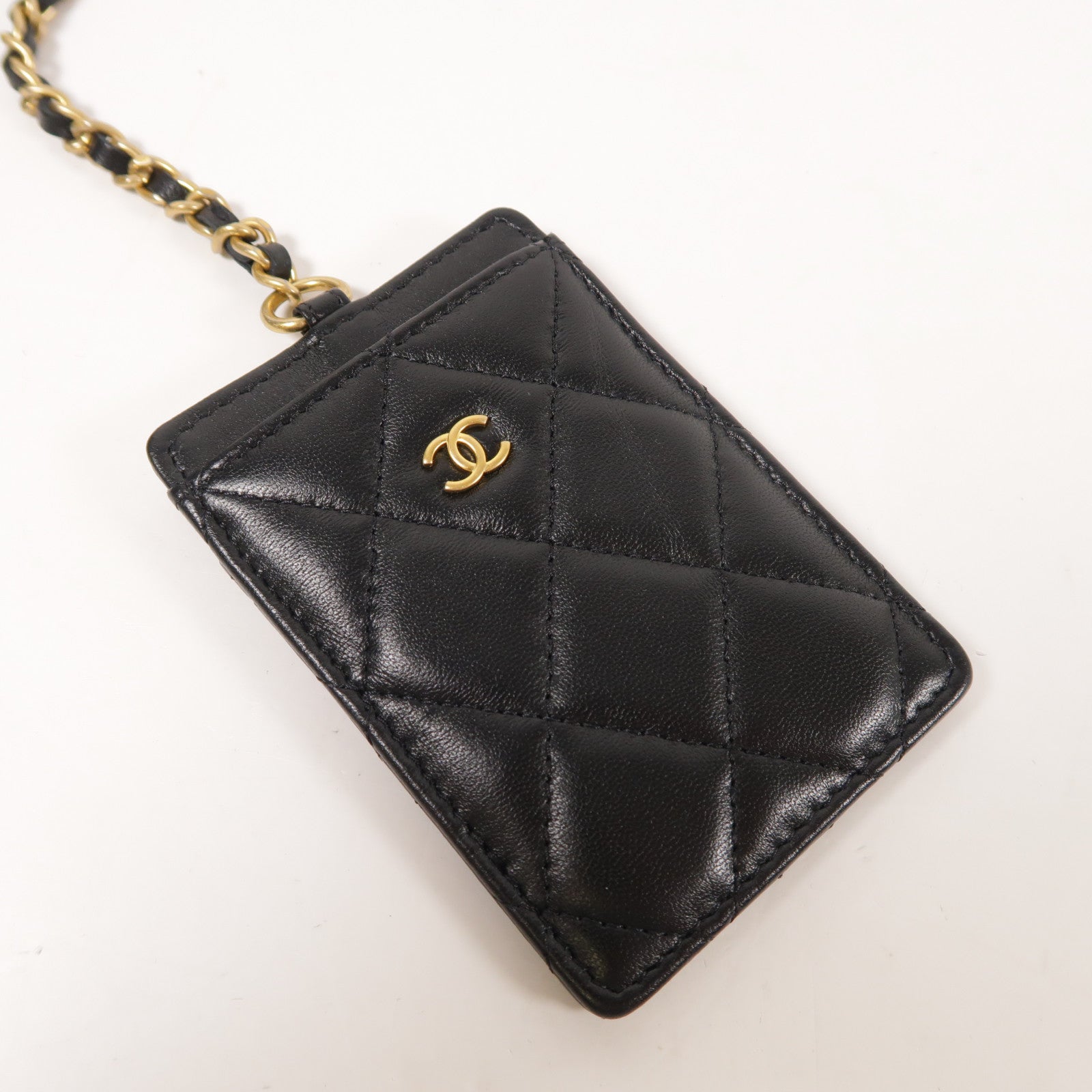 CHANEL 牛皮皮革Hand Bag金扣鏈帶手挽袋