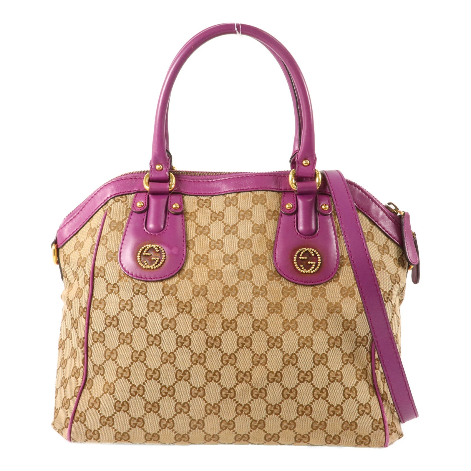 GUCCI 帆布Scarlett手挽肩背兩用袋