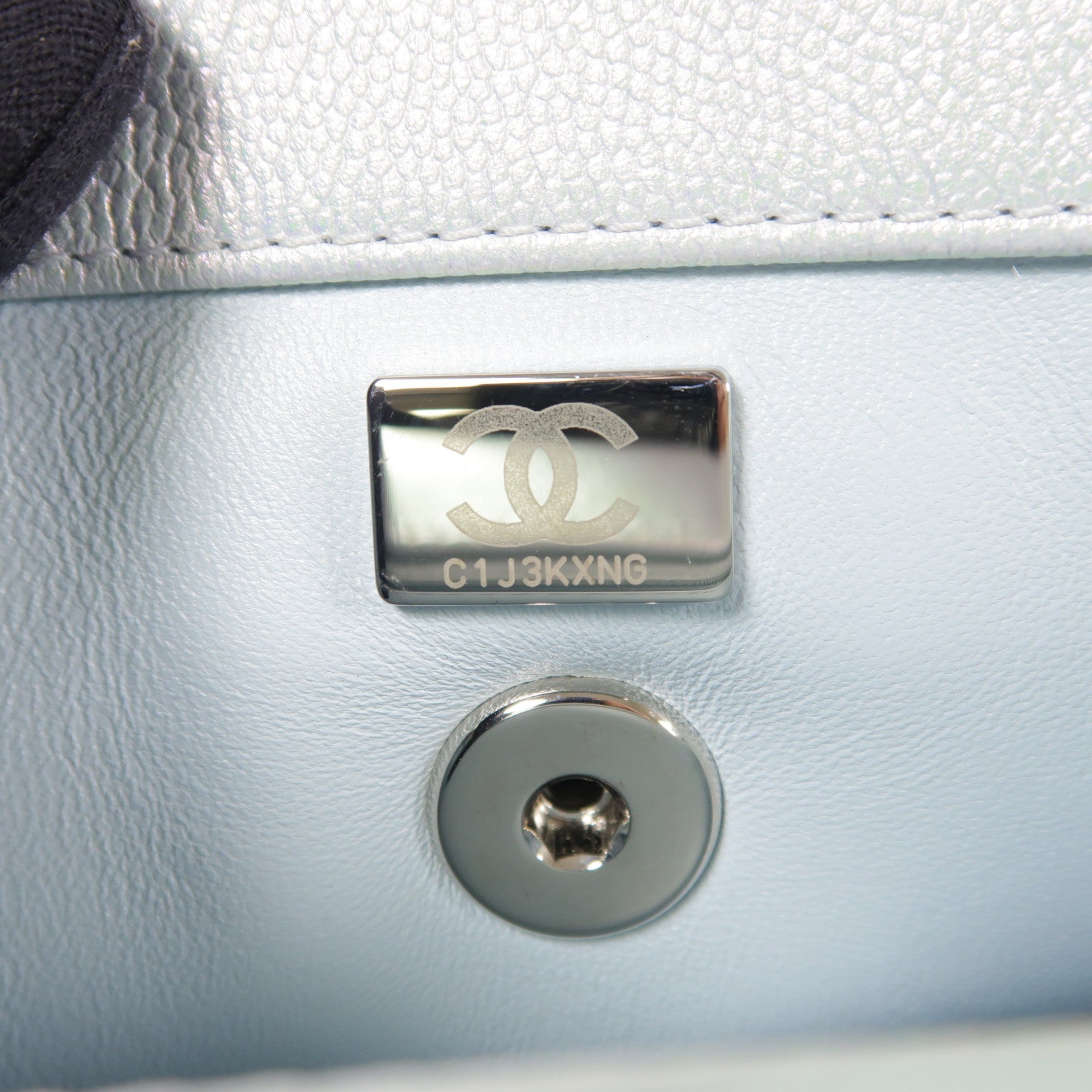 CHANEL 牛皮皮革Co Co Handle銀扣鏈帶手挽肩背兩用袋