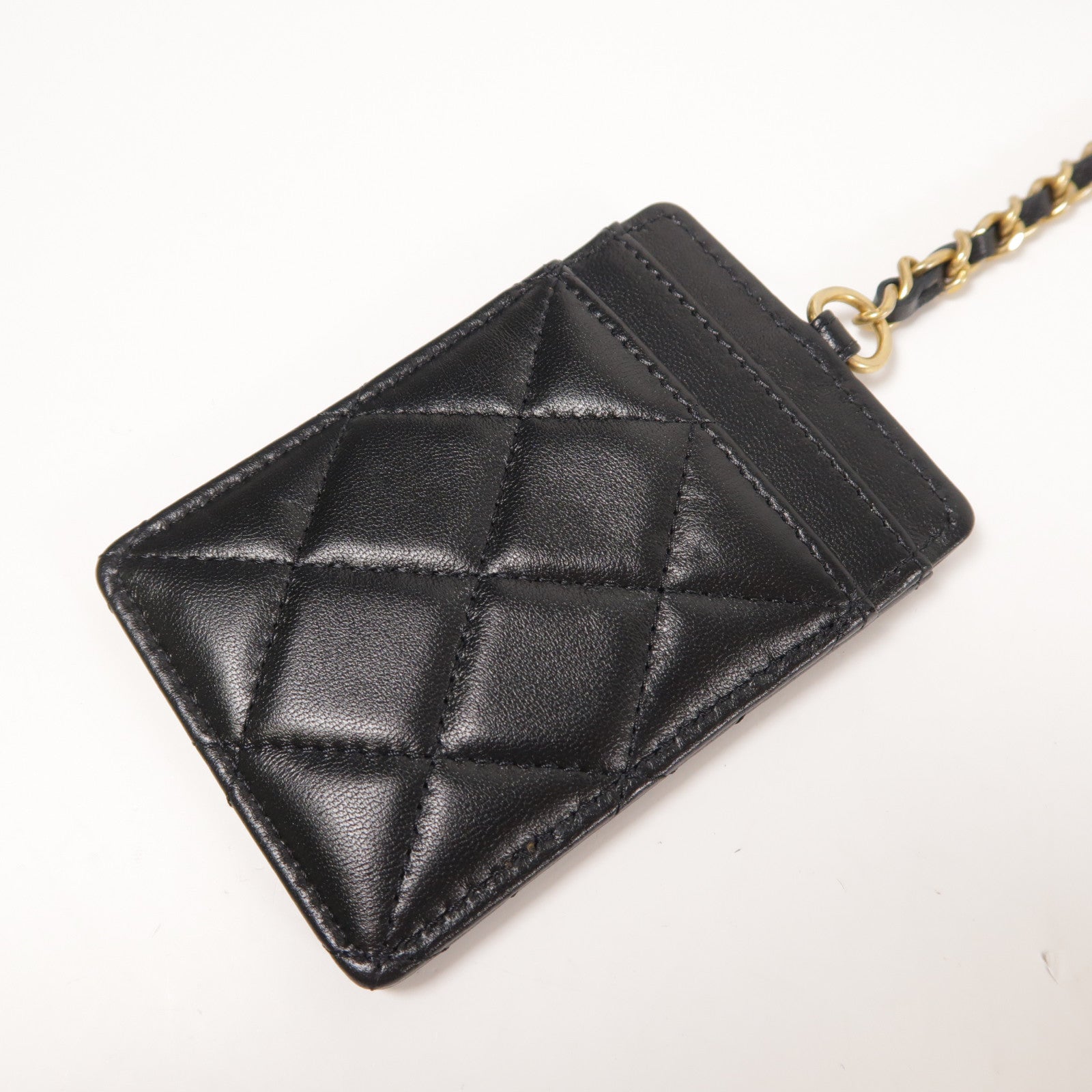 CHANEL 牛皮皮革Hand Bag金扣鏈帶手挽袋