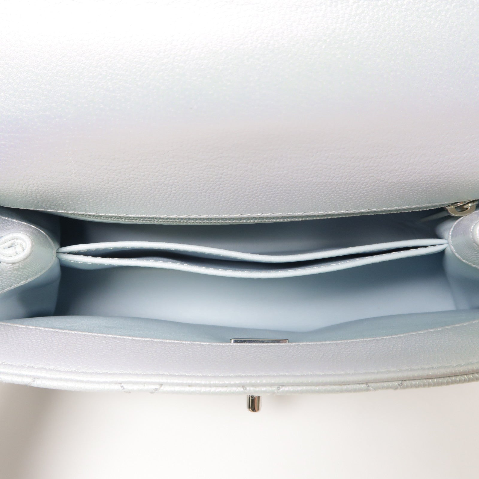 CHANEL 【激減優惠】牛皮皮革Co Co Handle銀扣鏈帶手挽肩背兩用袋