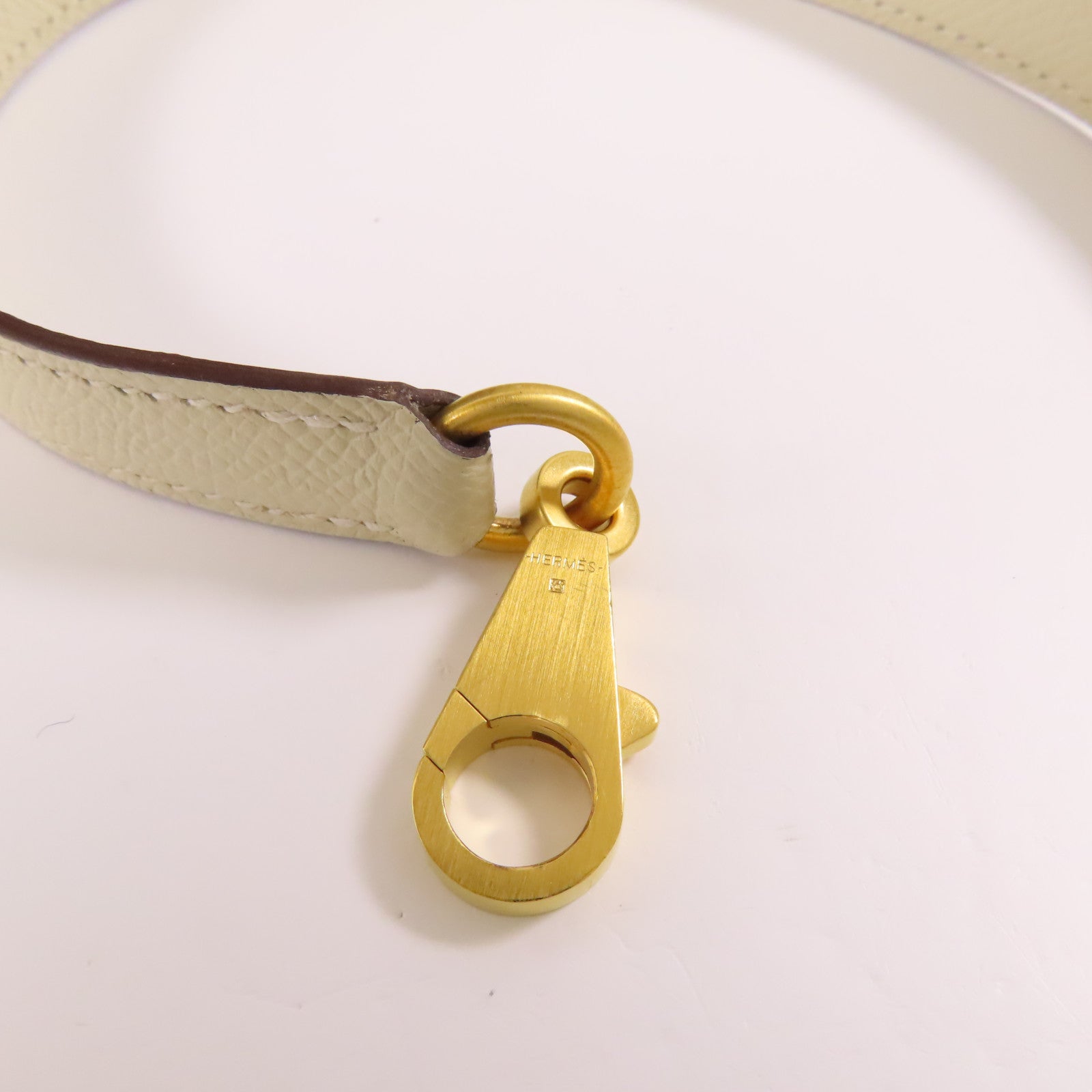 HERMES Epsom皮革Kelly 28金扣手挽肩背兩用袋18 Etoupe/Cream