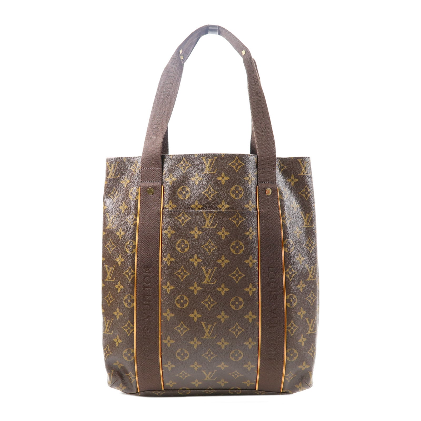LOUIS VUITTON Monogram Beaubourg金扣手挽袋啡色