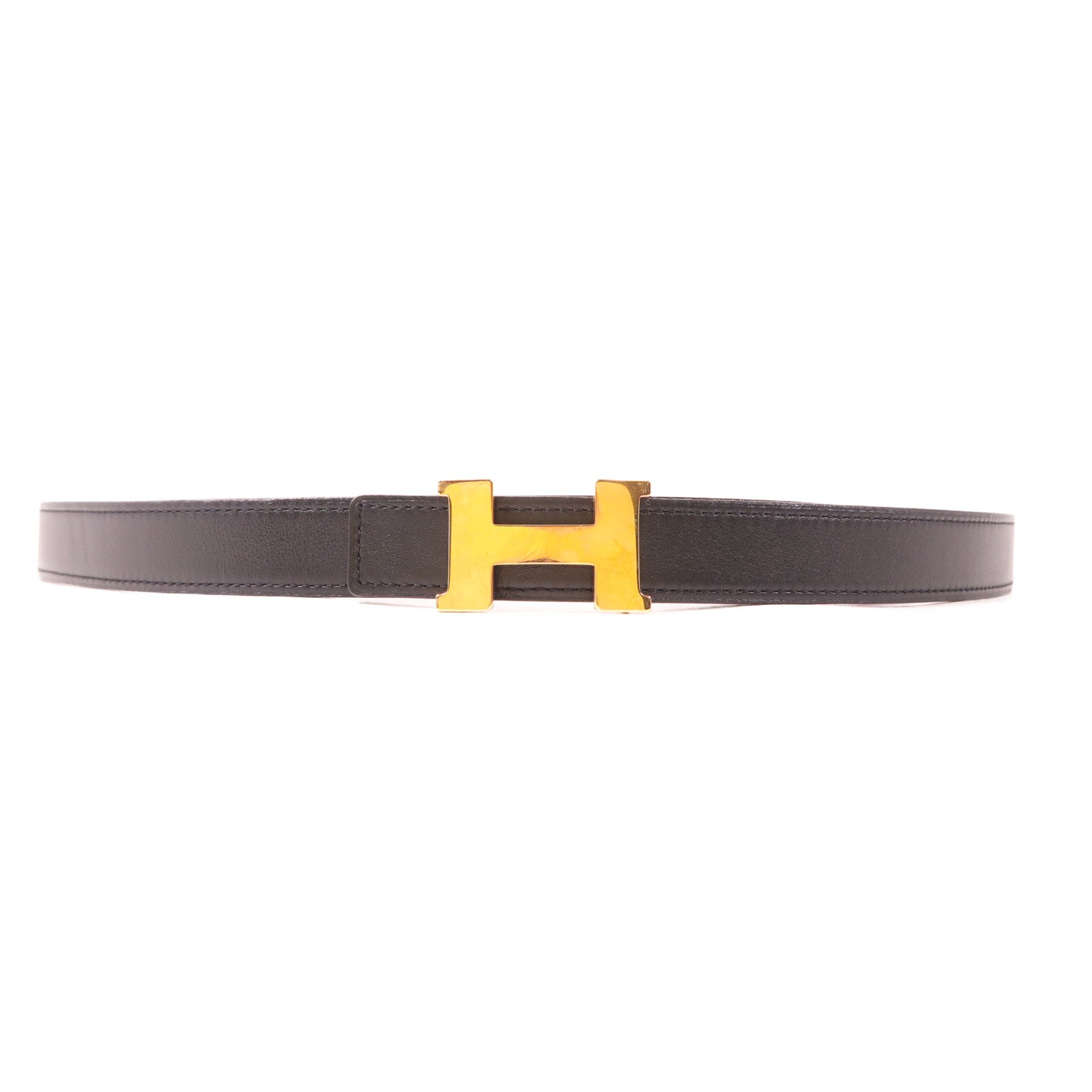 HERMES Swift皮革/Epsom皮革Mini Constance Belt金扣皮帶