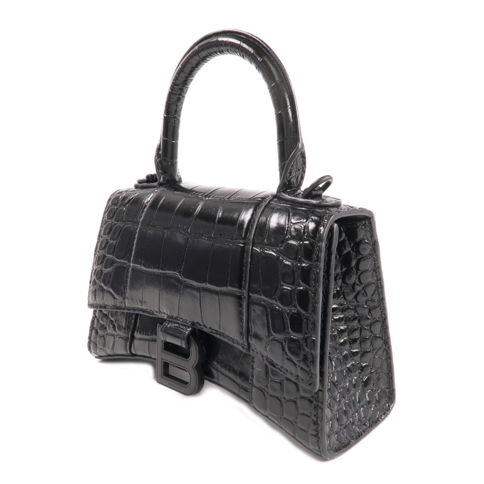 BALENCIAGA 牛皮皮革Hourglass手挽肩背兩用袋