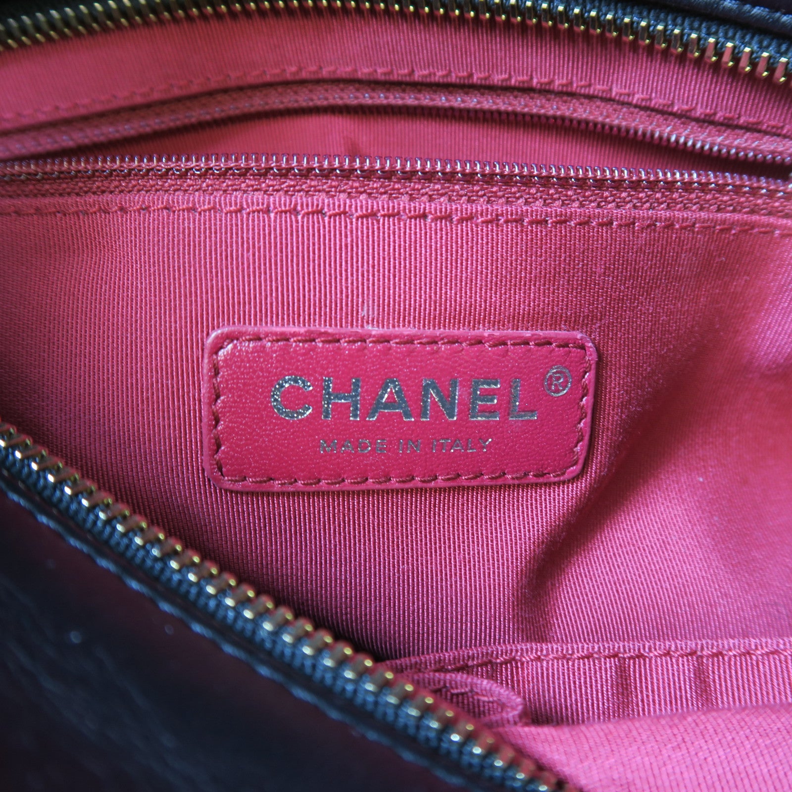 CHANEL 【激減優惠】菱格羊皮皮革Gabrielle金扣/銀扣手挽肩背兩用袋黑色