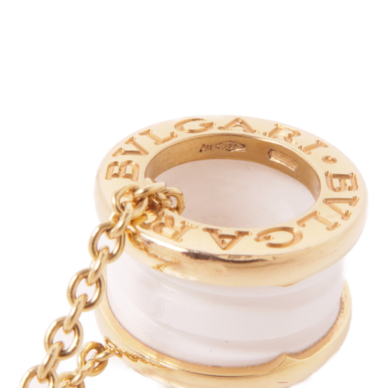 BVLGARI 18K玫瑰金/陶瓷B-Zero1 Necklace項鍊