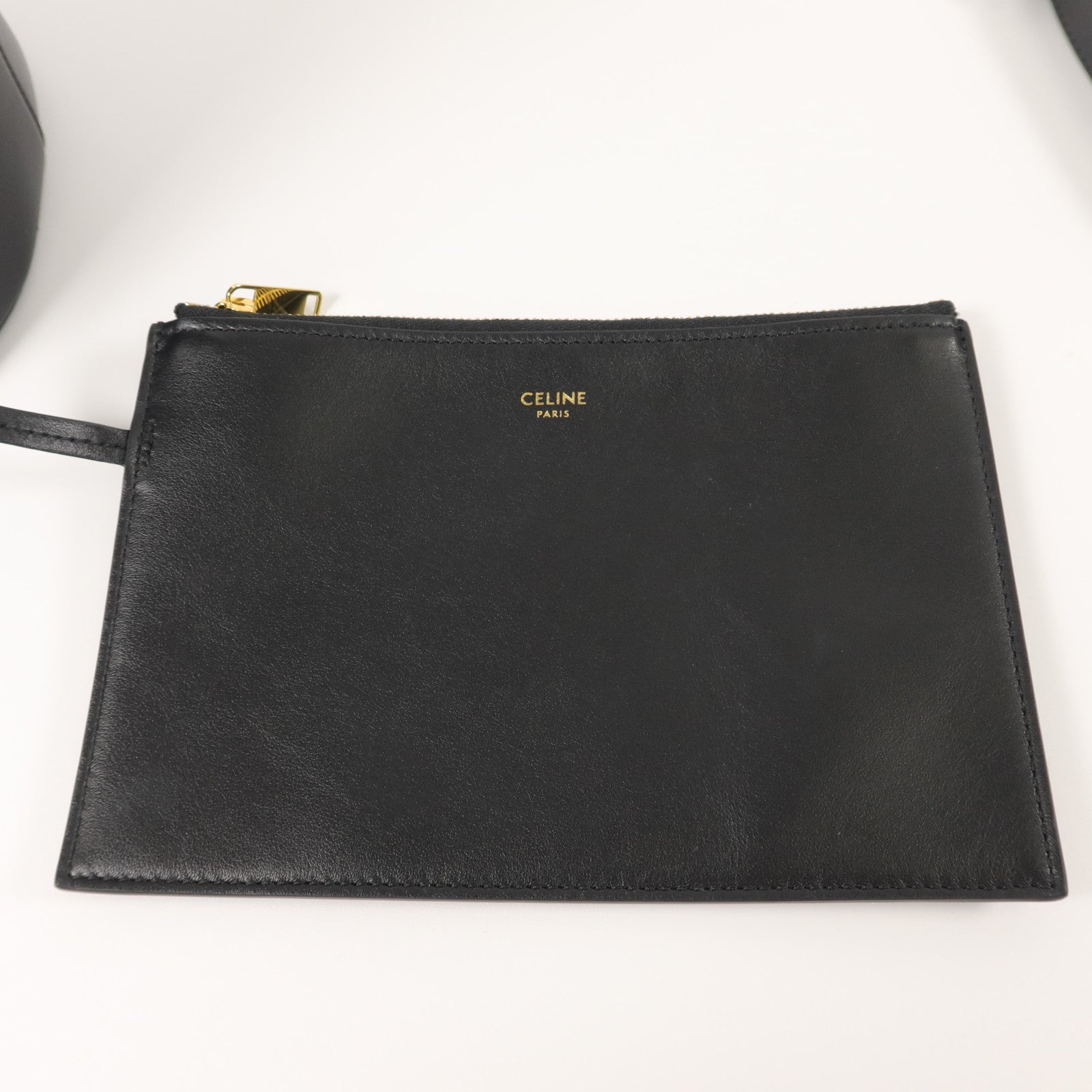 CELINE 牛皮皮革Louise Bucket Medium手挽肩背兩用袋