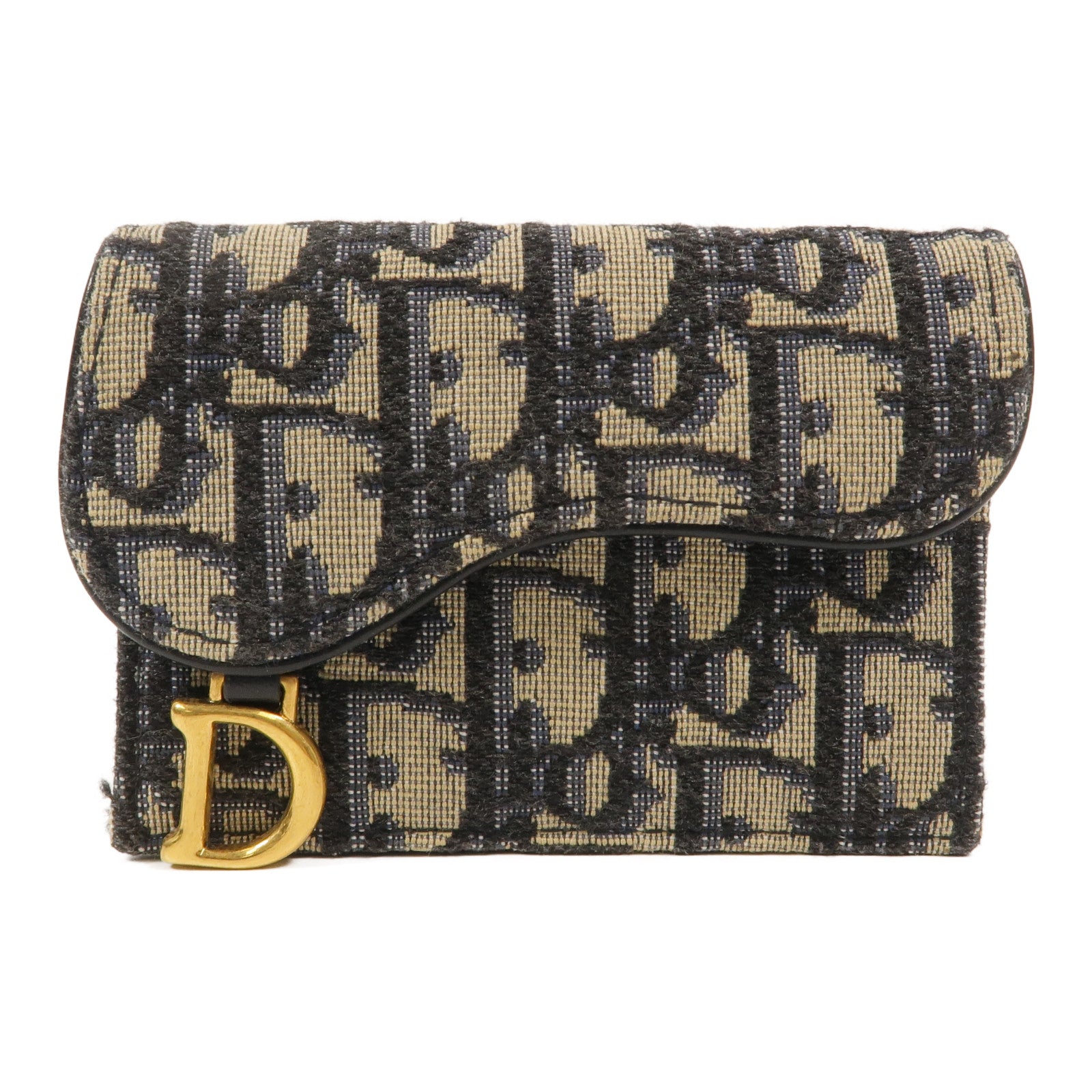 Dior Oblique帆布Saddle Card Holder卡片套