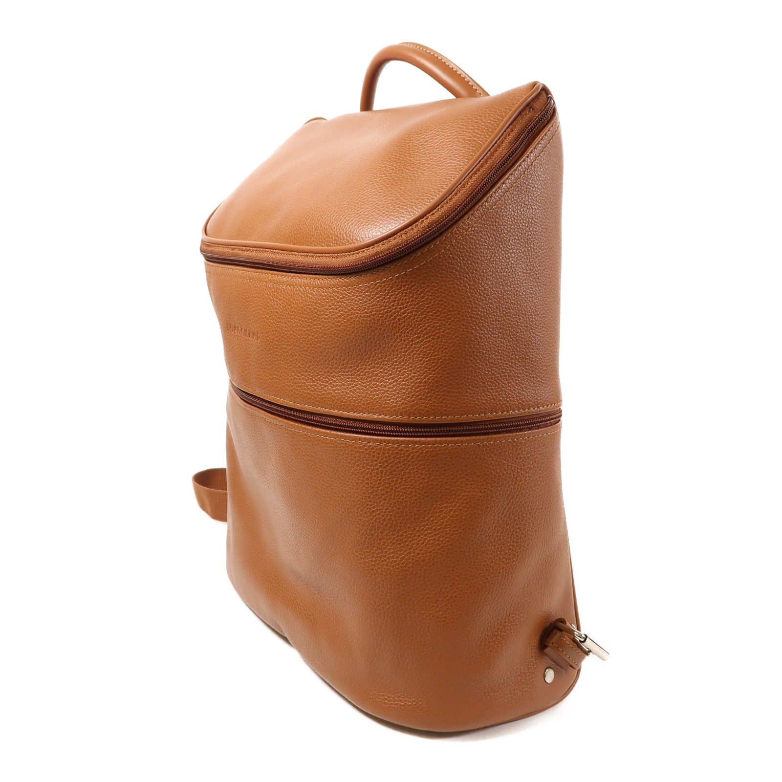 Longchamp 皮革Backpack銀扣背包