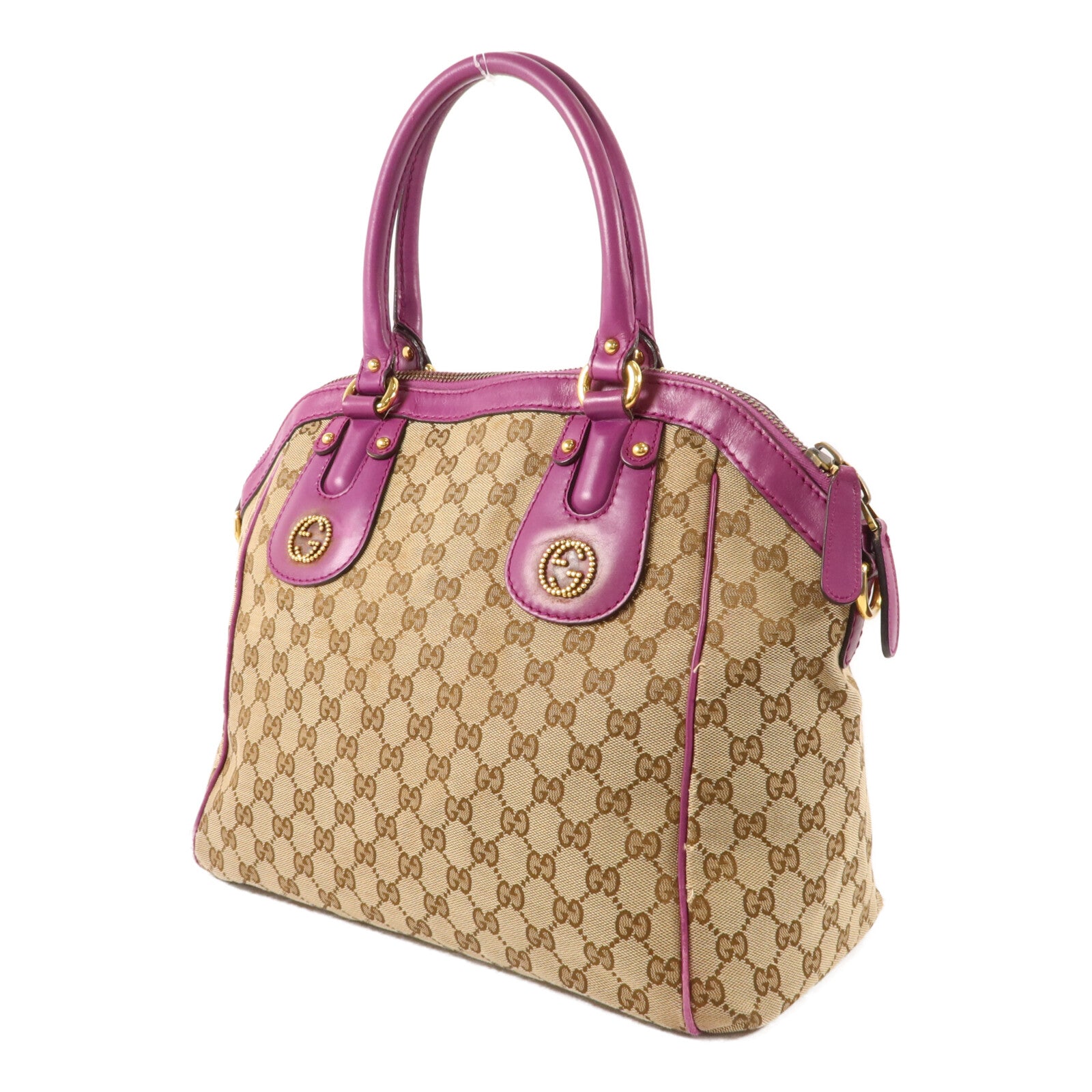 GUCCI 帆布Scarlett手挽肩背兩用袋