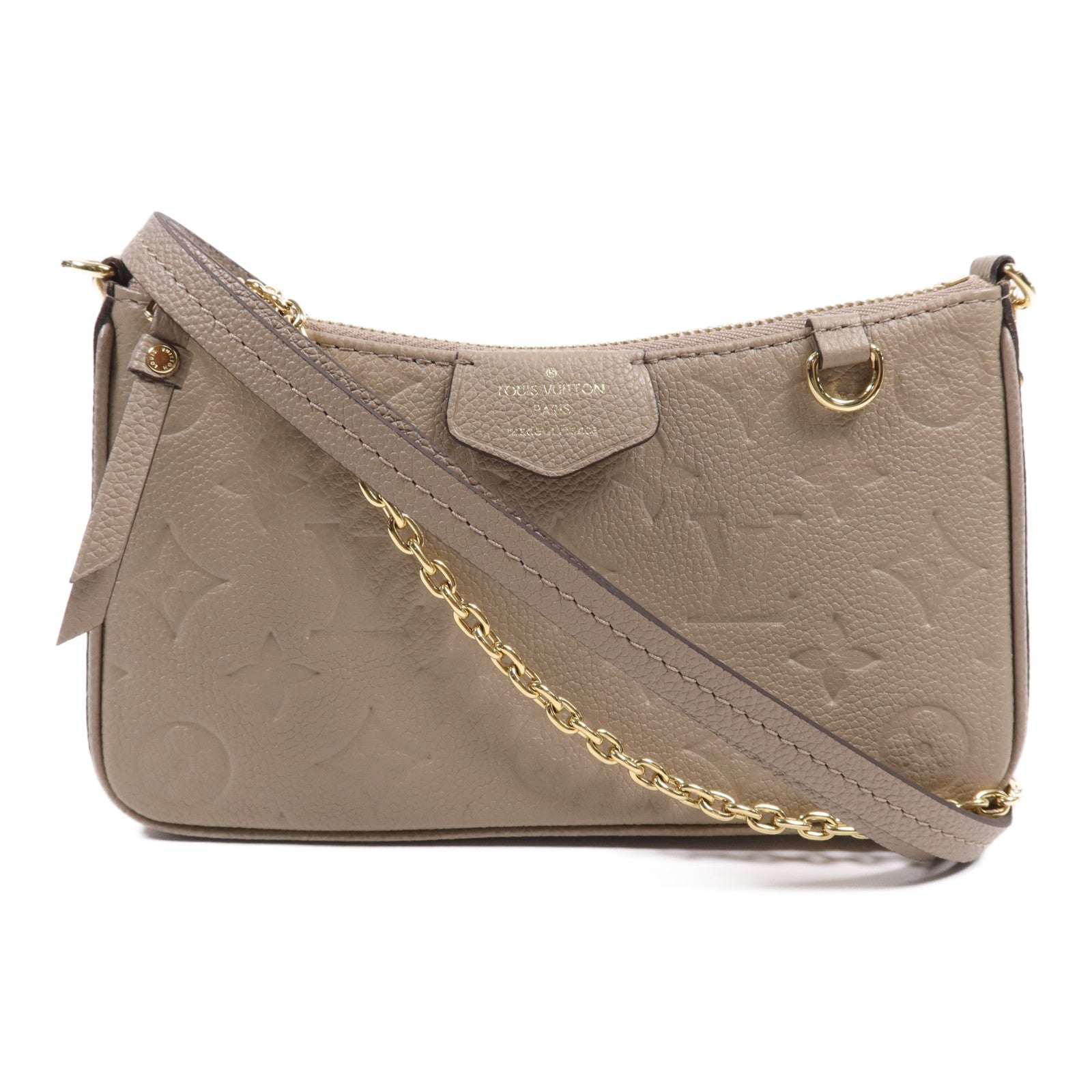 LOUIS VUITTON Monogram Empreinte Easy Pouch On Strap金扣肩背袋