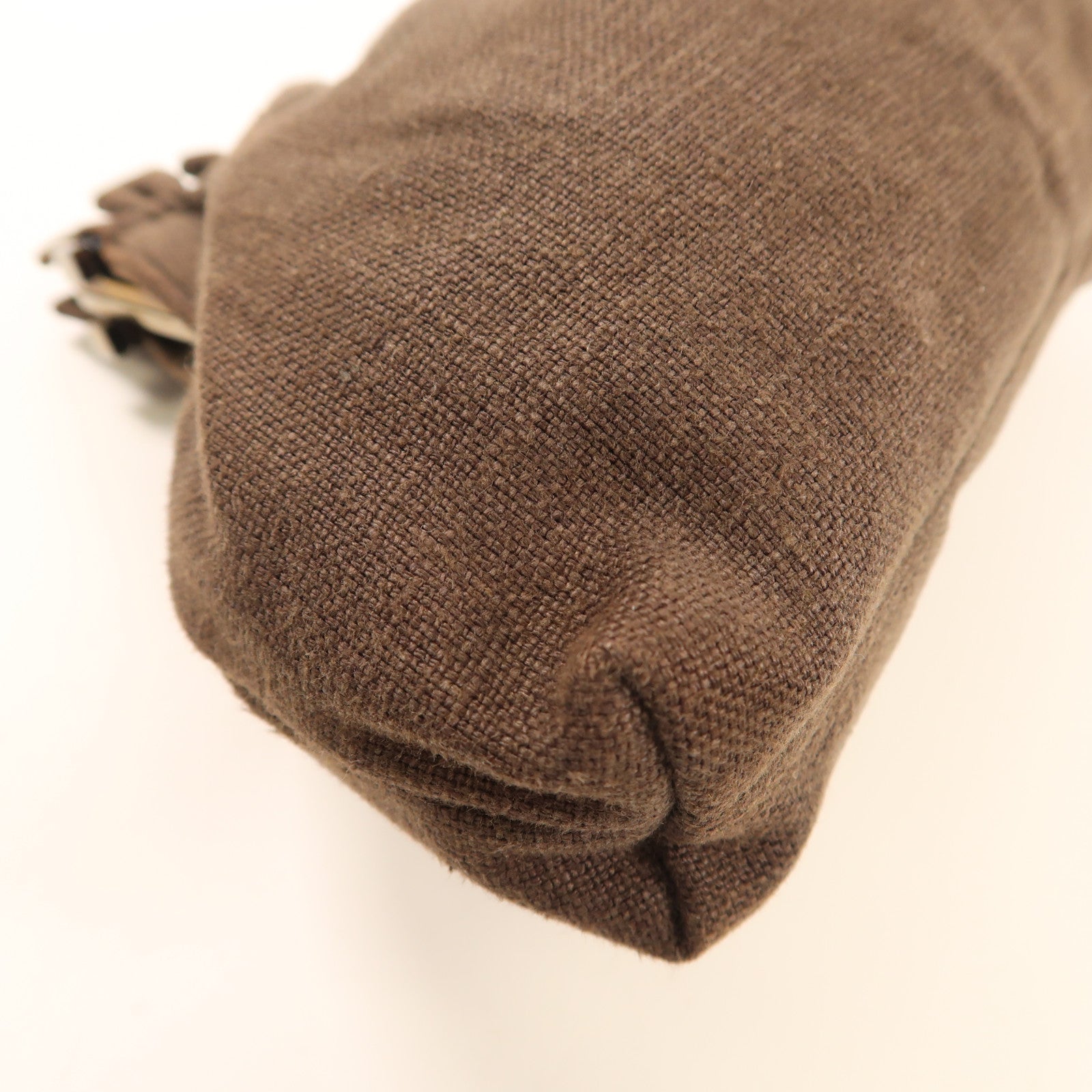 GUCCI 帆布Chain Shoulder銀扣鏈帶肩背袋