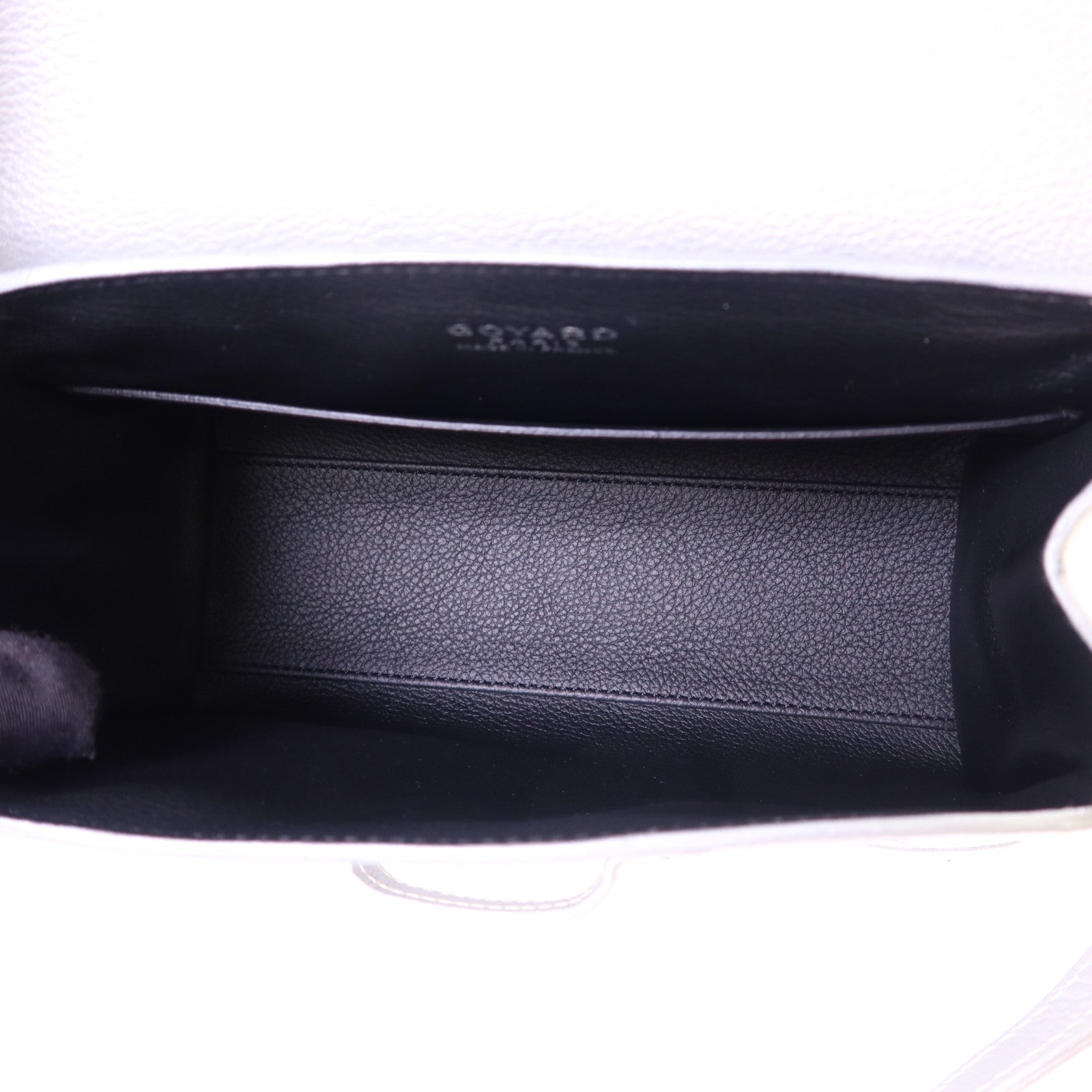 GOYARD 牛皮皮革/木材Saigon Mini銀扣手挽肩背兩用袋