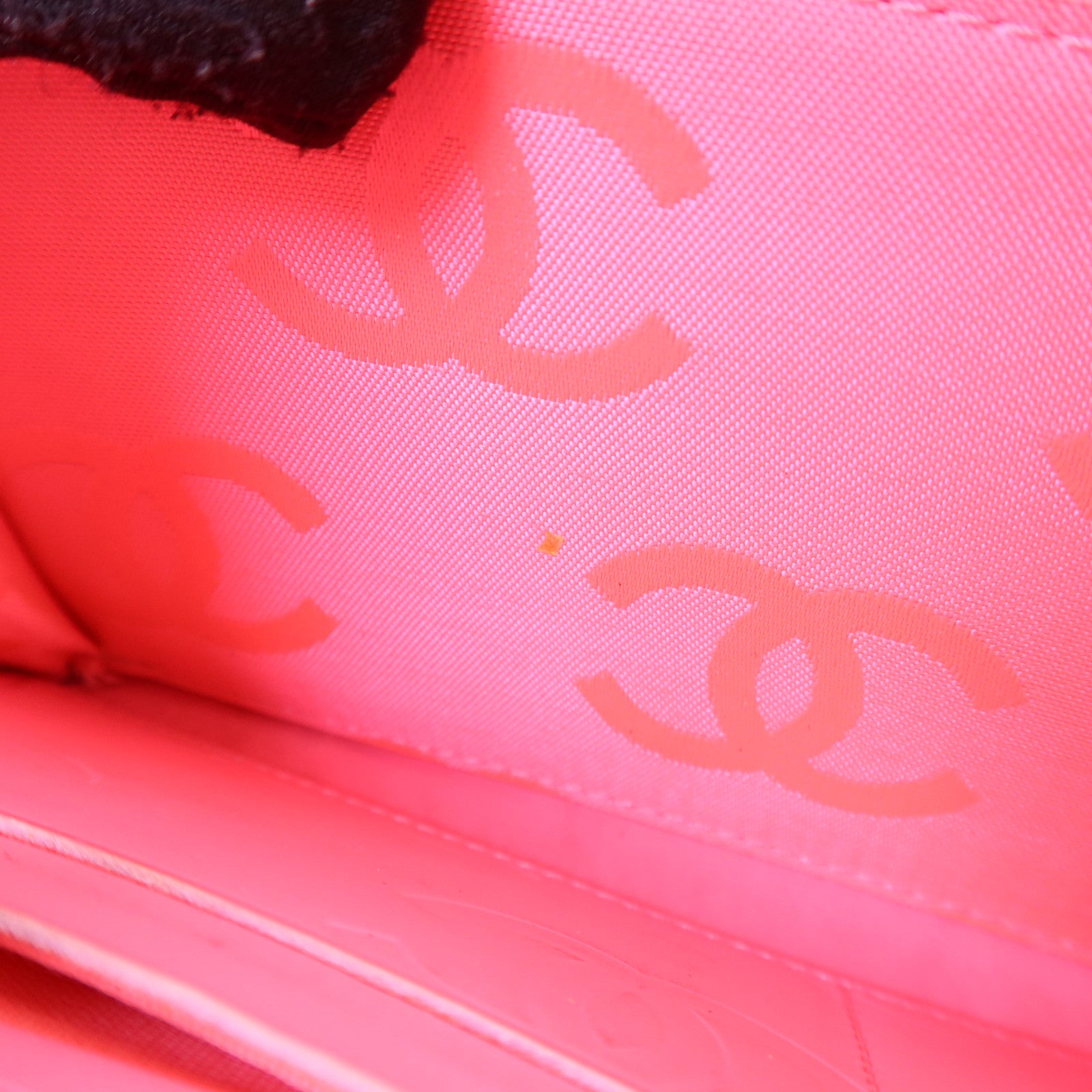 CHANEL 【激減優惠】牛皮皮革Cambon Wallet銀扣長錢包