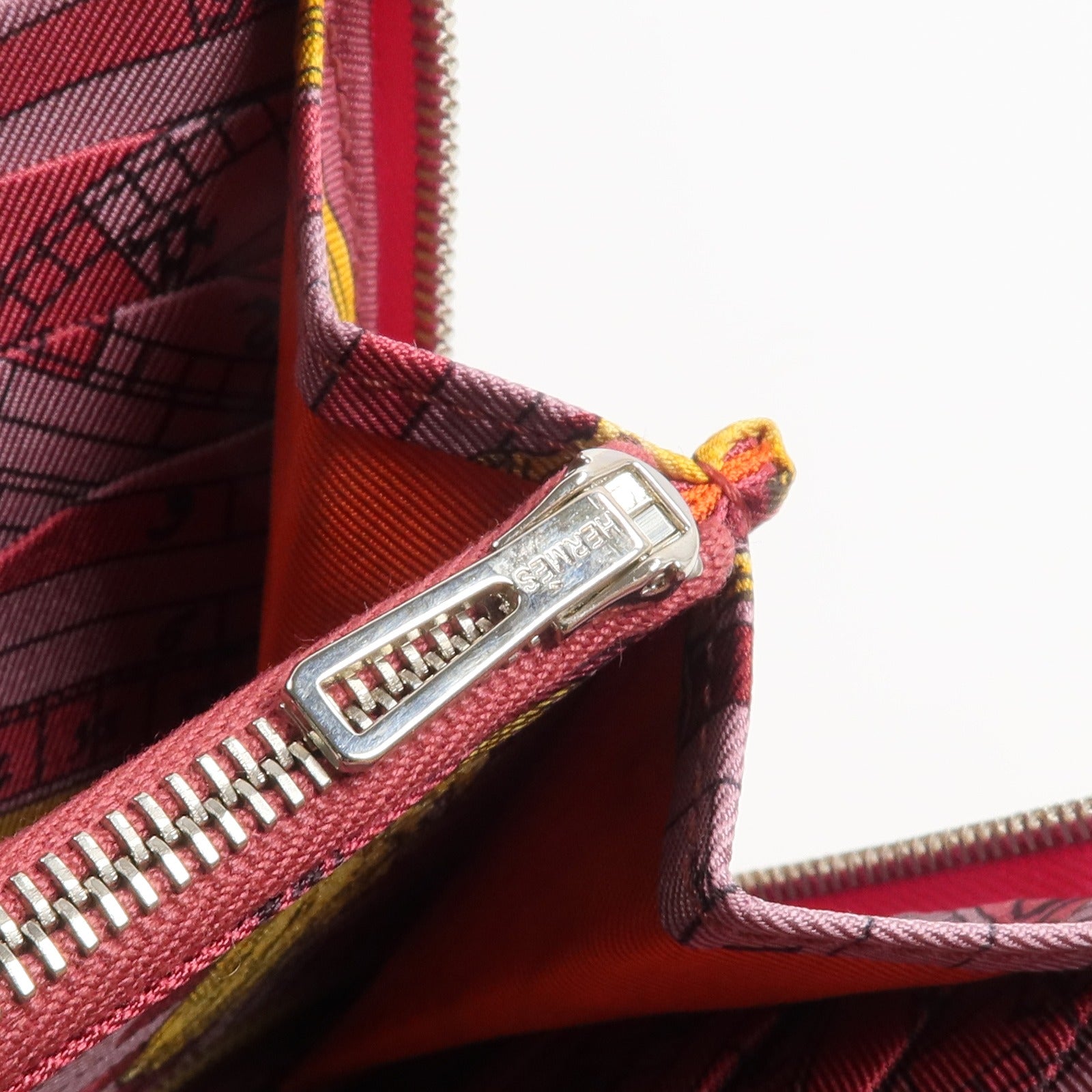 HERMES 【激減優惠】Epsom皮革Silk In Long Wallet長錢包Rose Tyrien