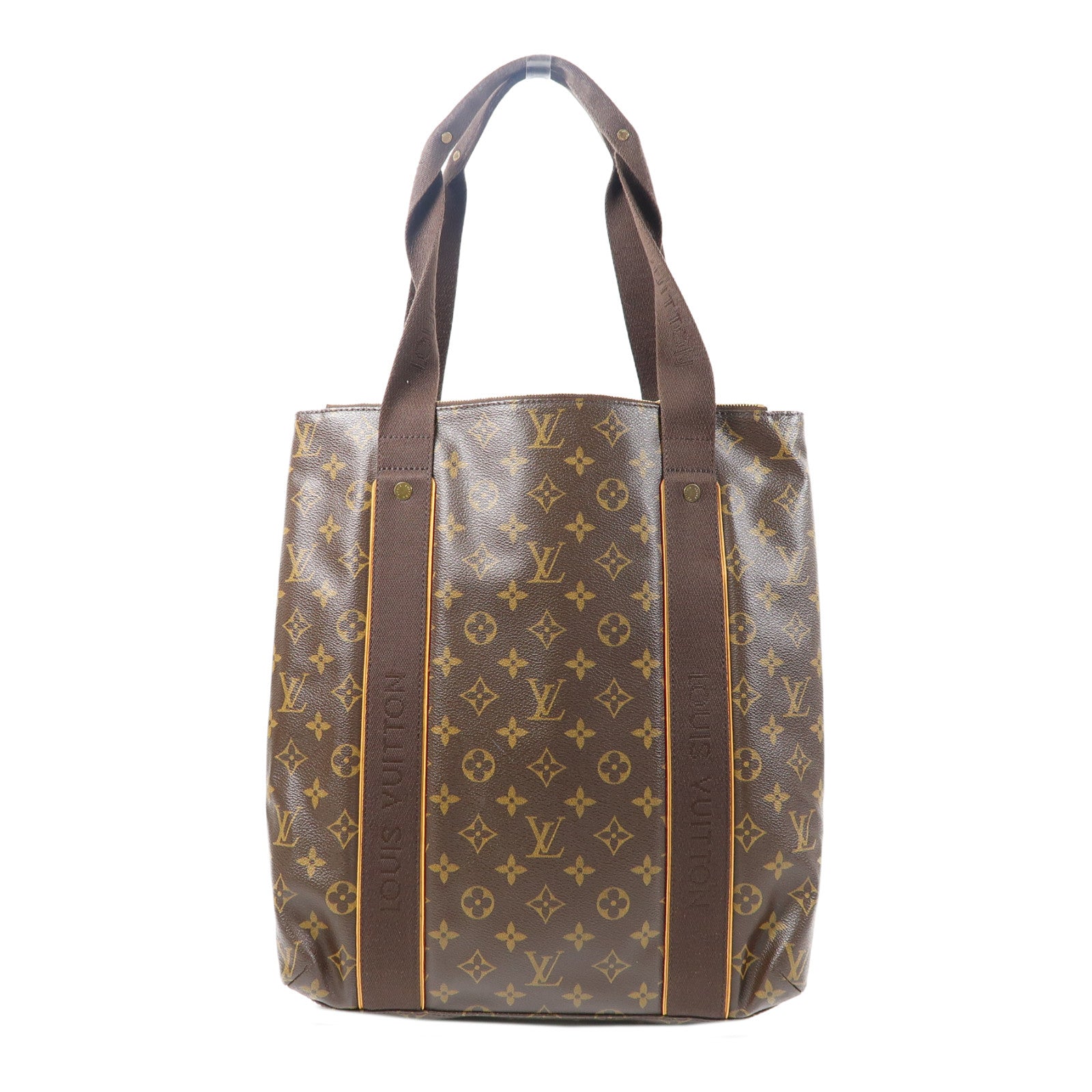 LOUIS VUITTON Monogram Beaubourg金扣手挽袋啡色