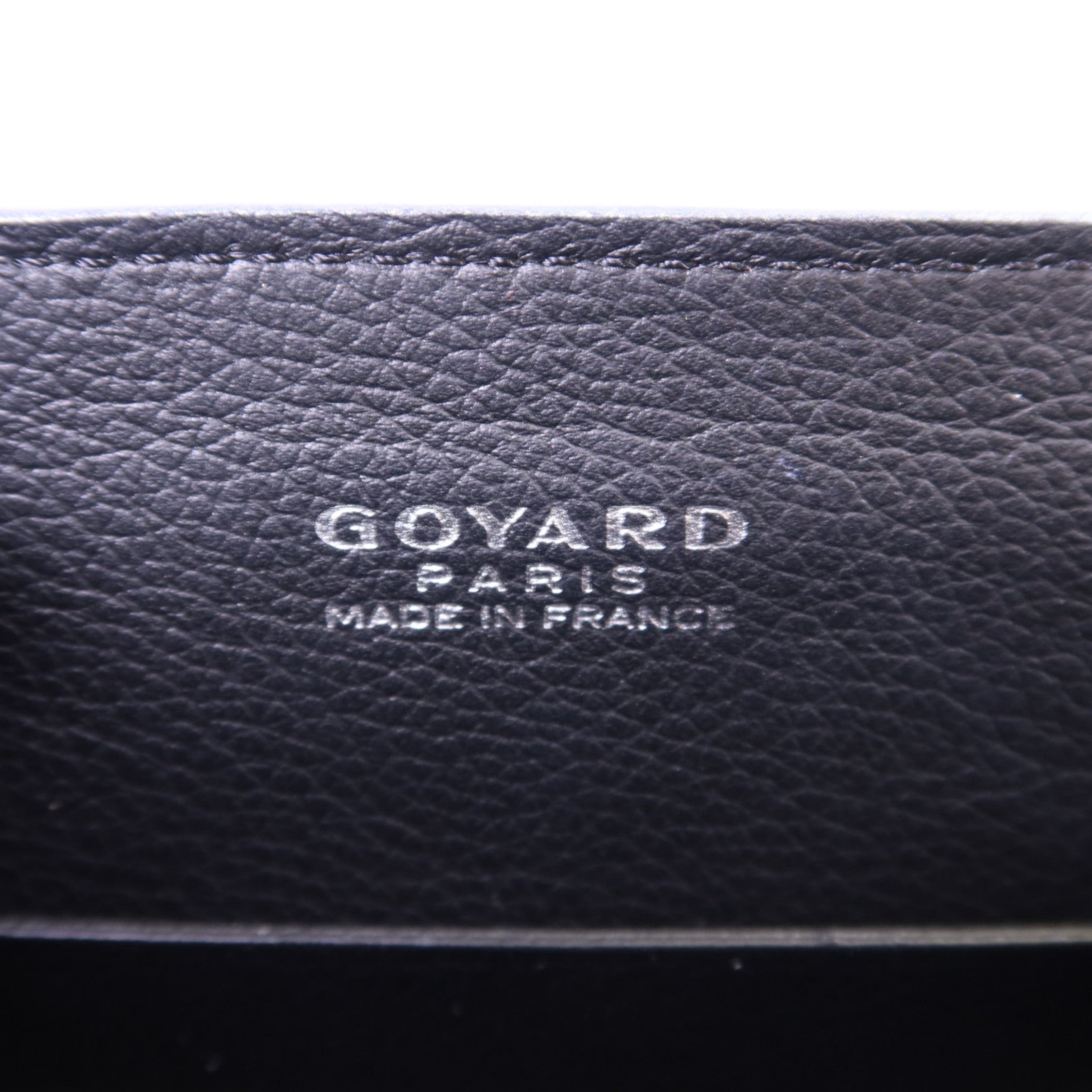GOYARD 牛皮皮革/木材Saigon Mini銀扣手挽肩背兩用袋