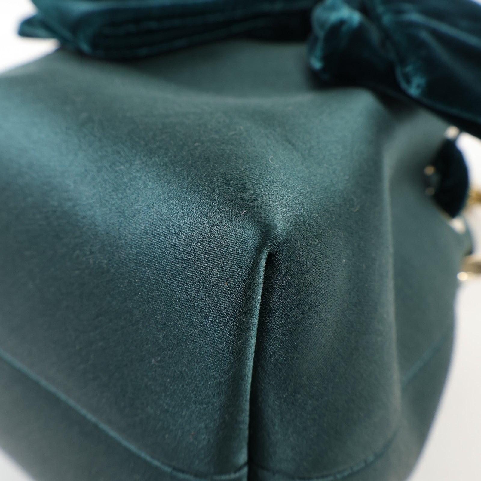 JIMMY CHOO Velvet/Satin Bon Bon Mini Bag金扣手挽肩背兩用袋