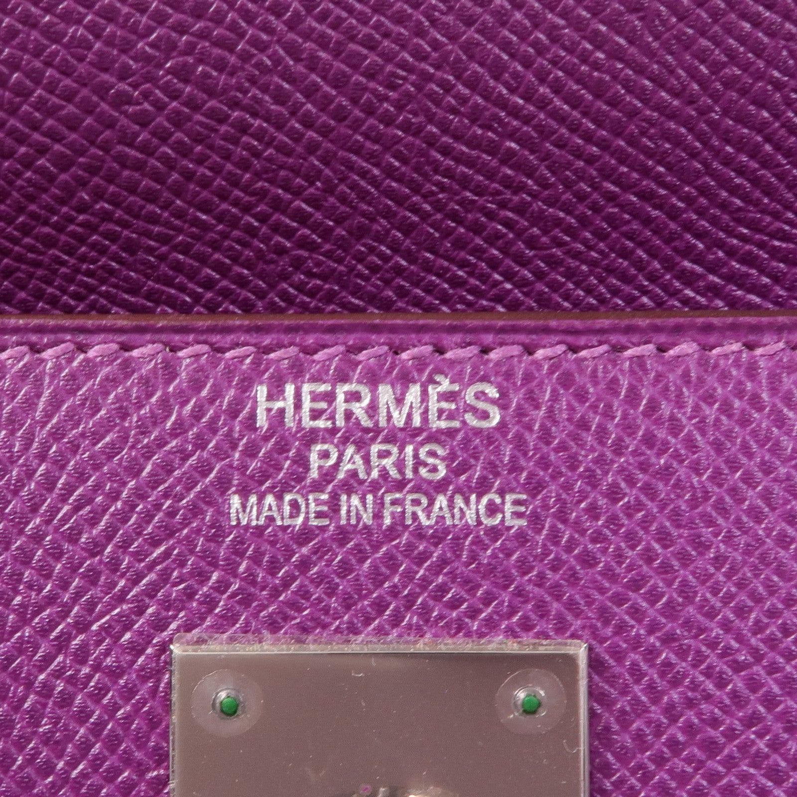 HERMES Epsom皮革Kelly 35銀扣手挽肩背兩用袋P9 Anemone