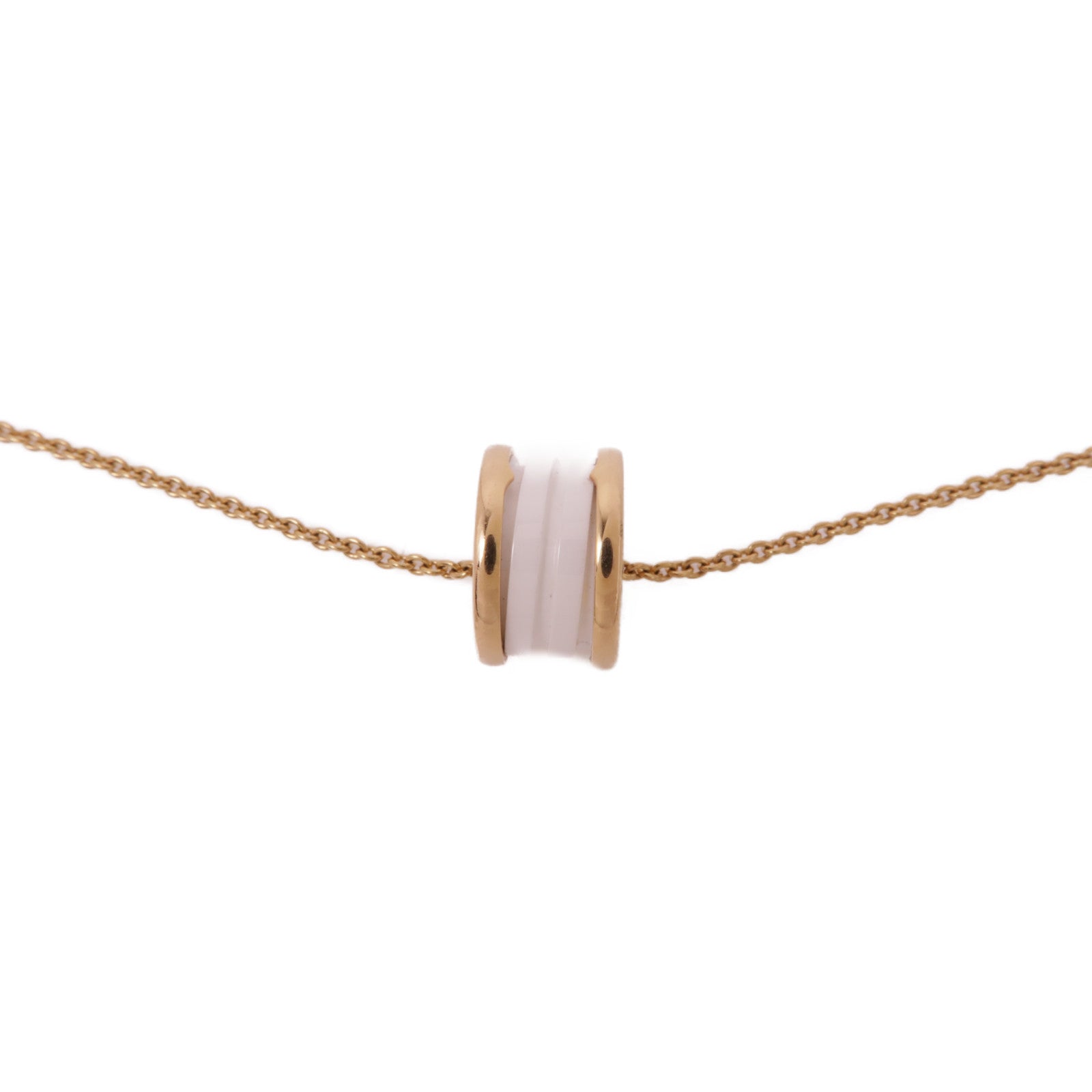 BVLGARI 18K玫瑰金/陶瓷B-Zero1 Necklace項鍊