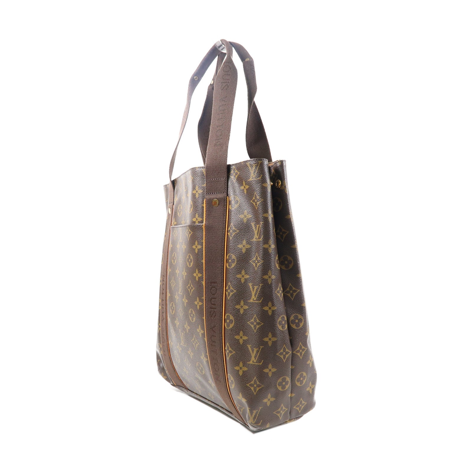 LOUIS VUITTON Monogram Beaubourg金扣手挽袋啡色