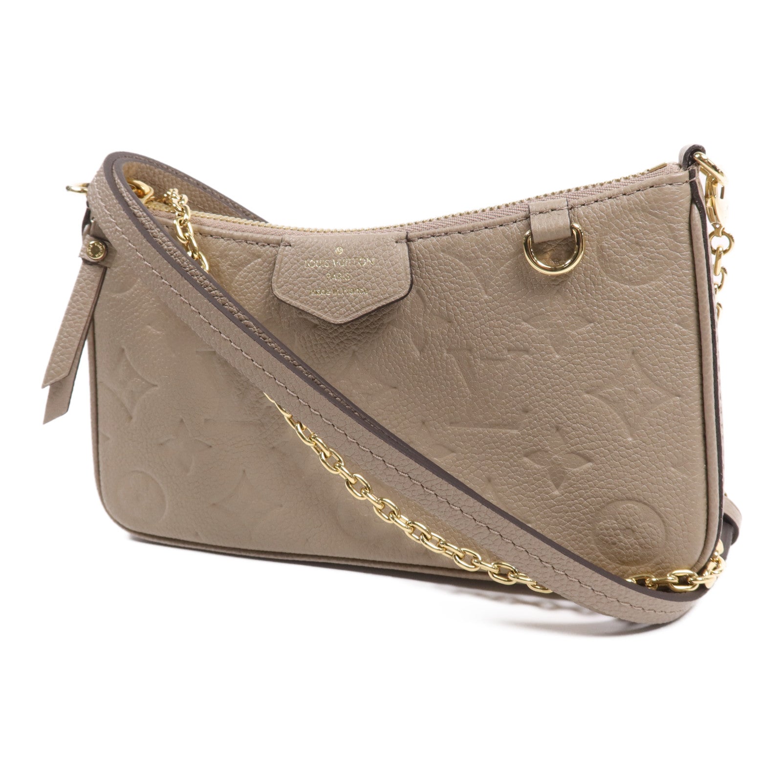 LOUIS VUITTON Monogram Empreinte Easy Pouch On Strap金扣肩背袋