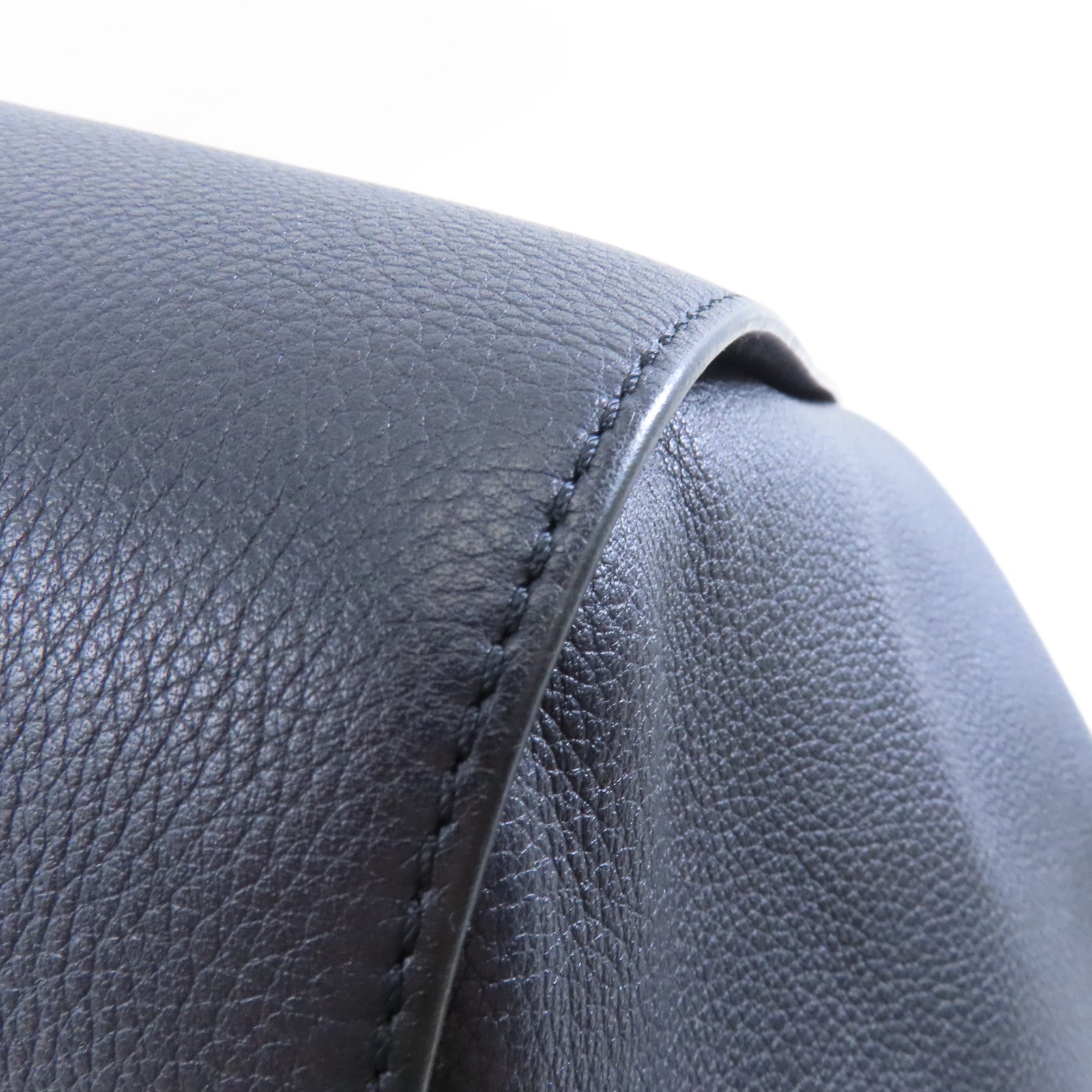 LOEWE 牛皮皮革Hammock Bag金扣手挽肩背兩用袋深藍色