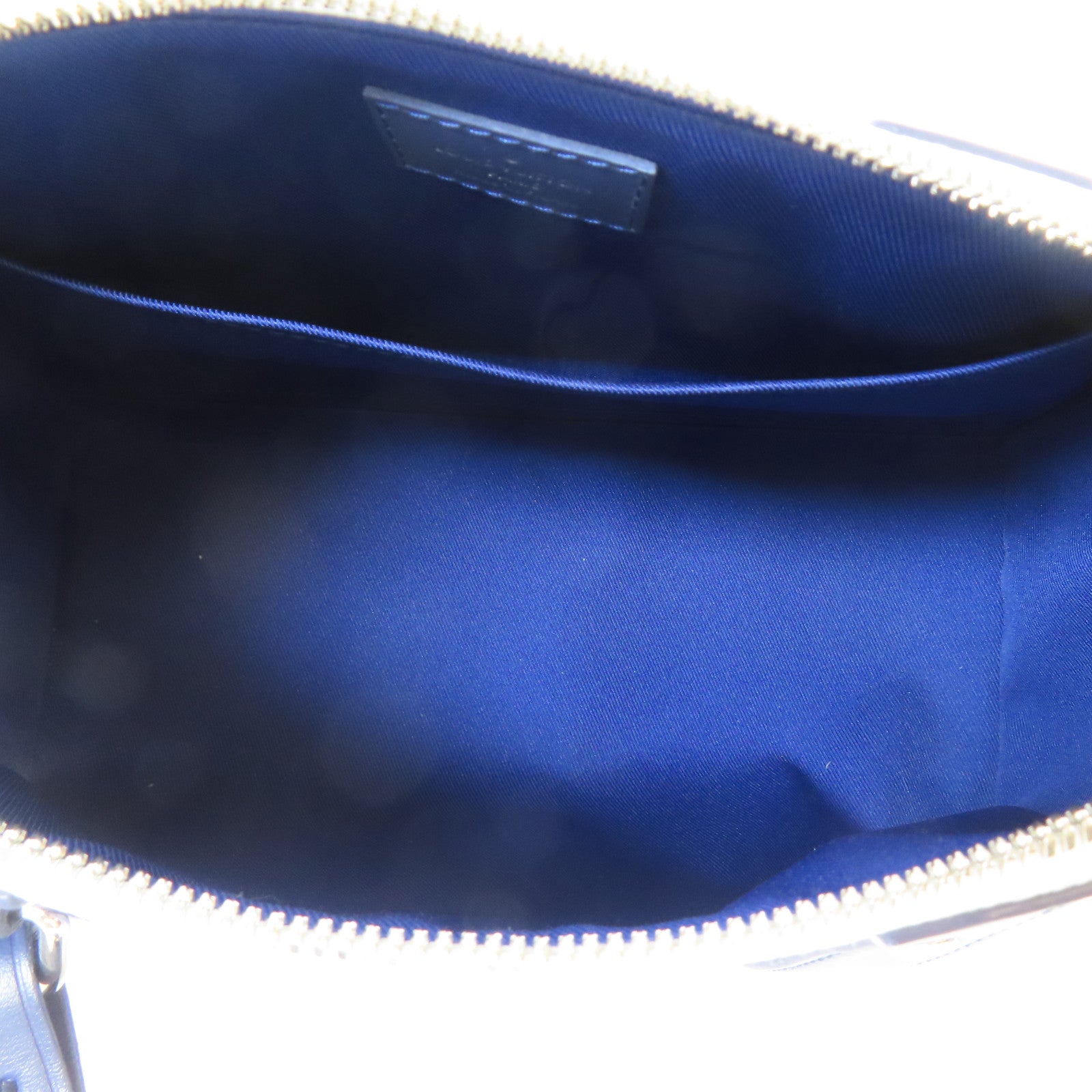 LOUIS VUITTON Monogram Watercolor City Keepall銀扣肩背袋藍色/白色