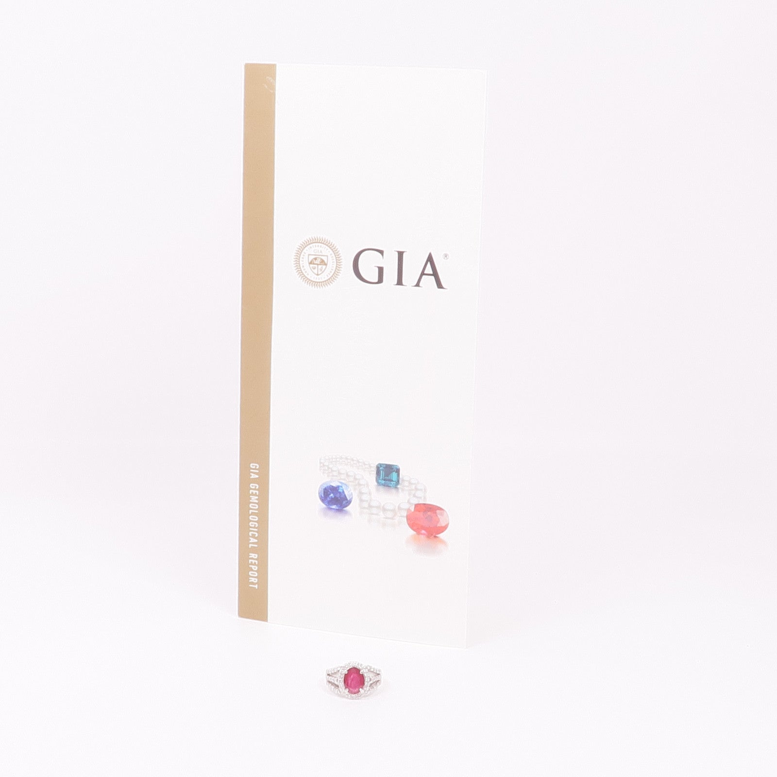 JEWELRY PT900鉑金Ruby Diamond Ring紅寶石/鑽石戒指US#6