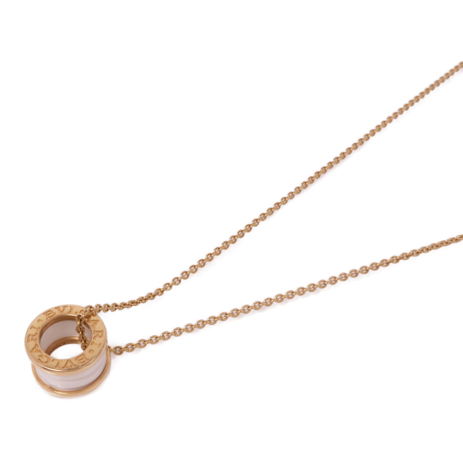 BVLGARI 18K玫瑰金/陶瓷B-Zero1 Necklace項鍊