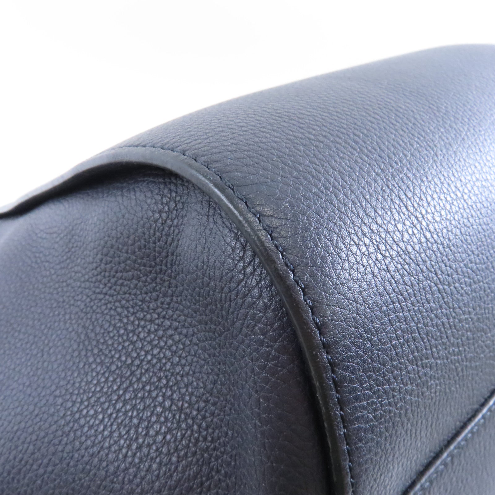 LOEWE 牛皮皮革Hammock Bag金扣手挽肩背兩用袋深藍色
