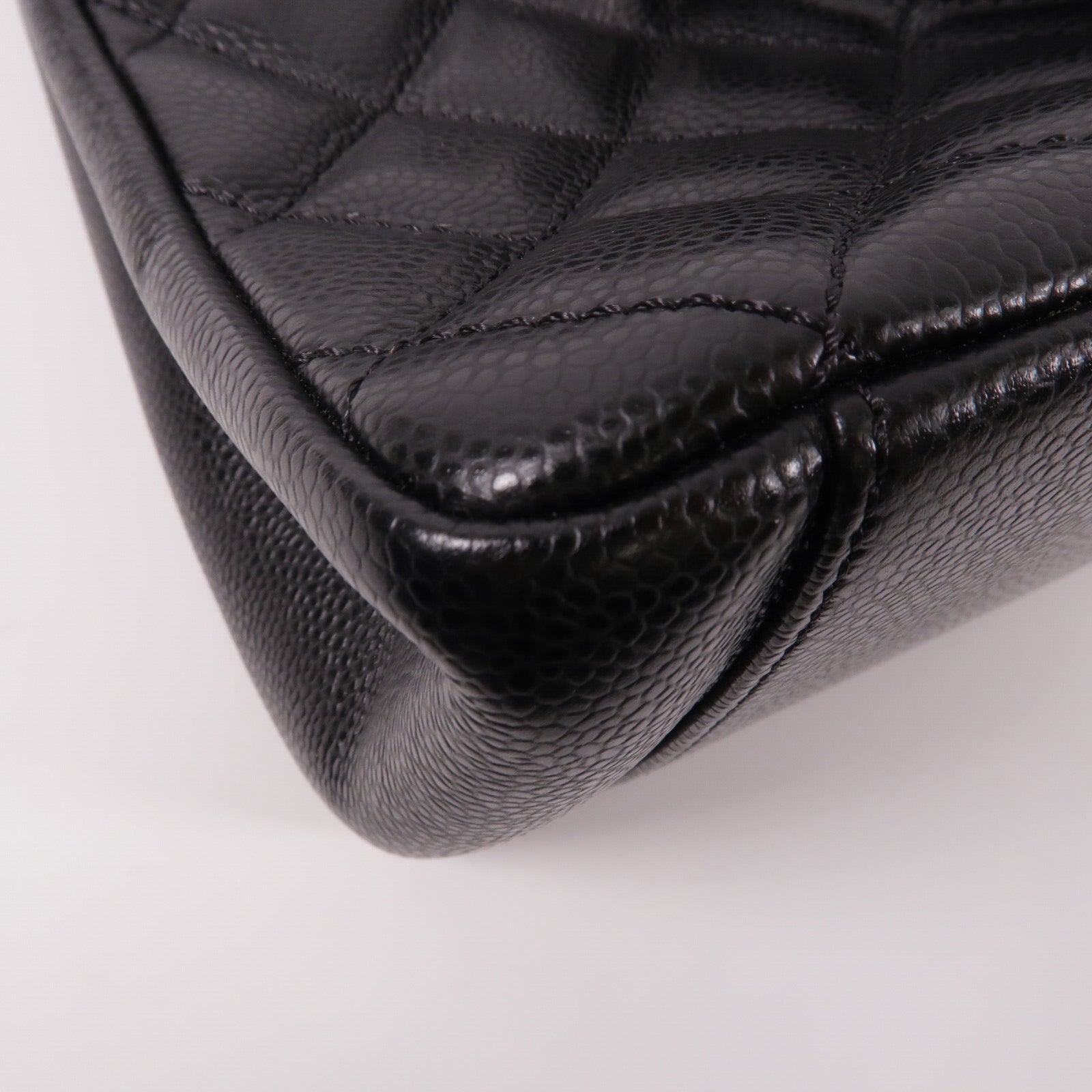 CHANEL 牛皮皮革GST Grand Shopping Tote Bag鏈帶肩背袋