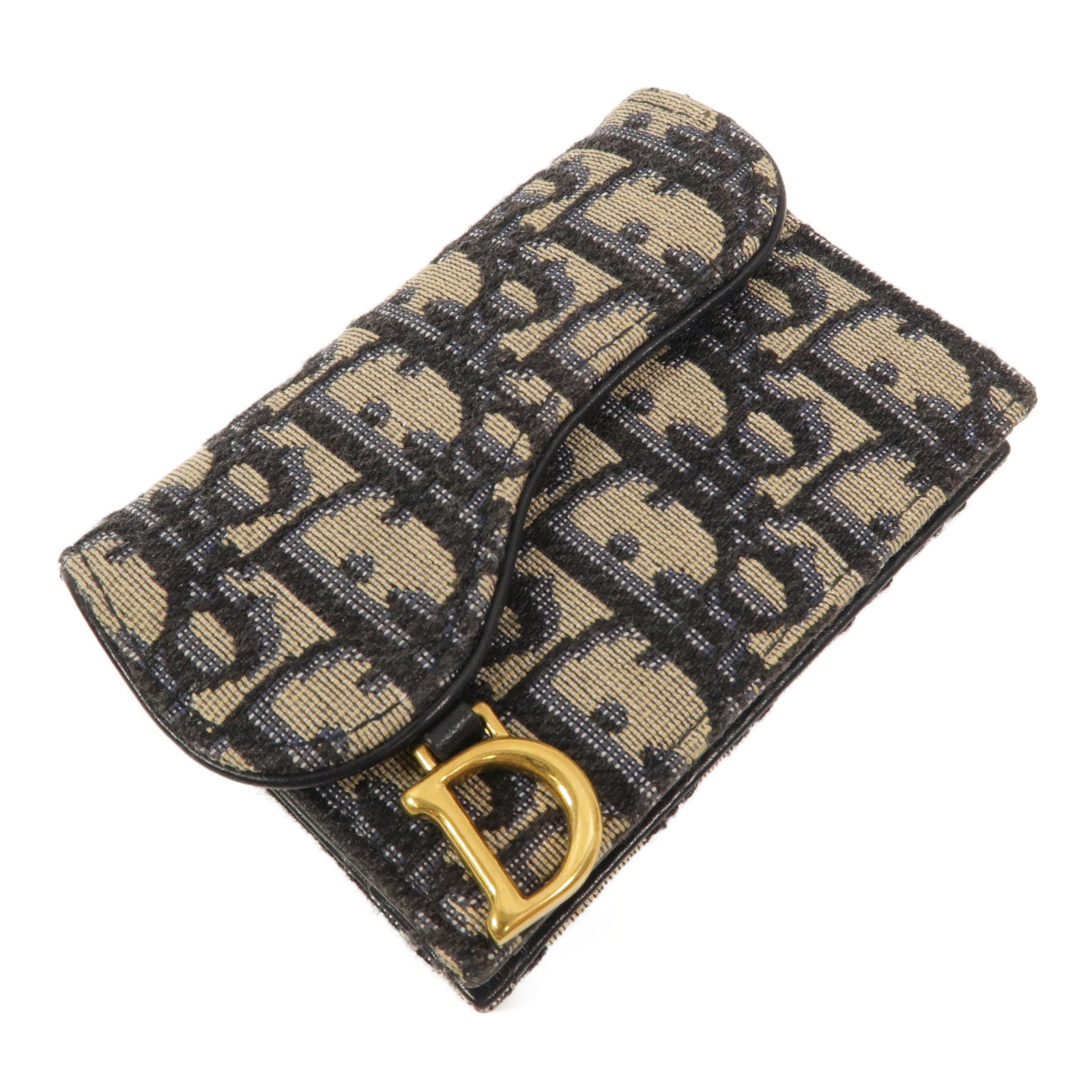 Dior Oblique帆布Saddle Card Holder卡片套