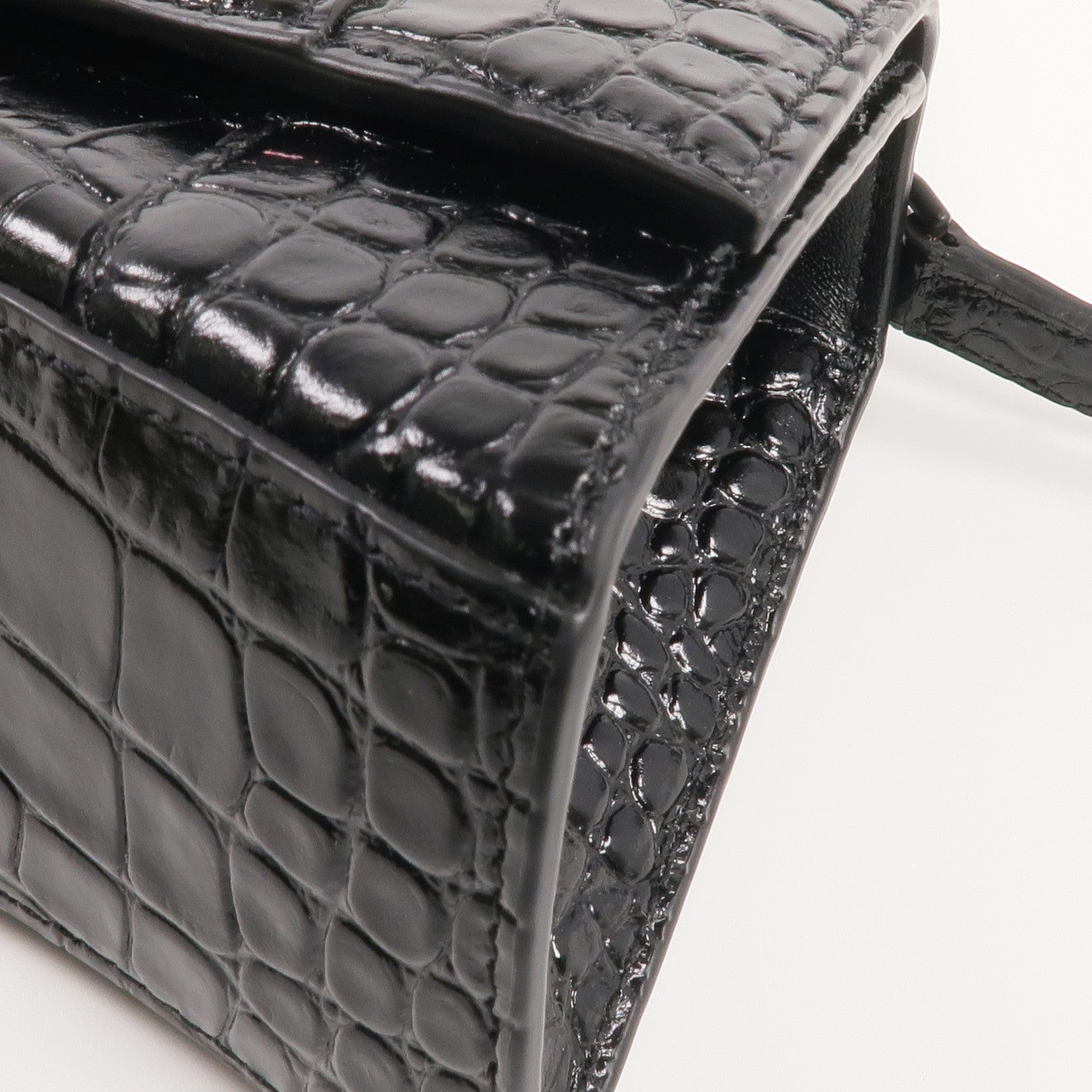 BALENCIAGA 牛皮皮革Hourglass手挽肩背兩用袋