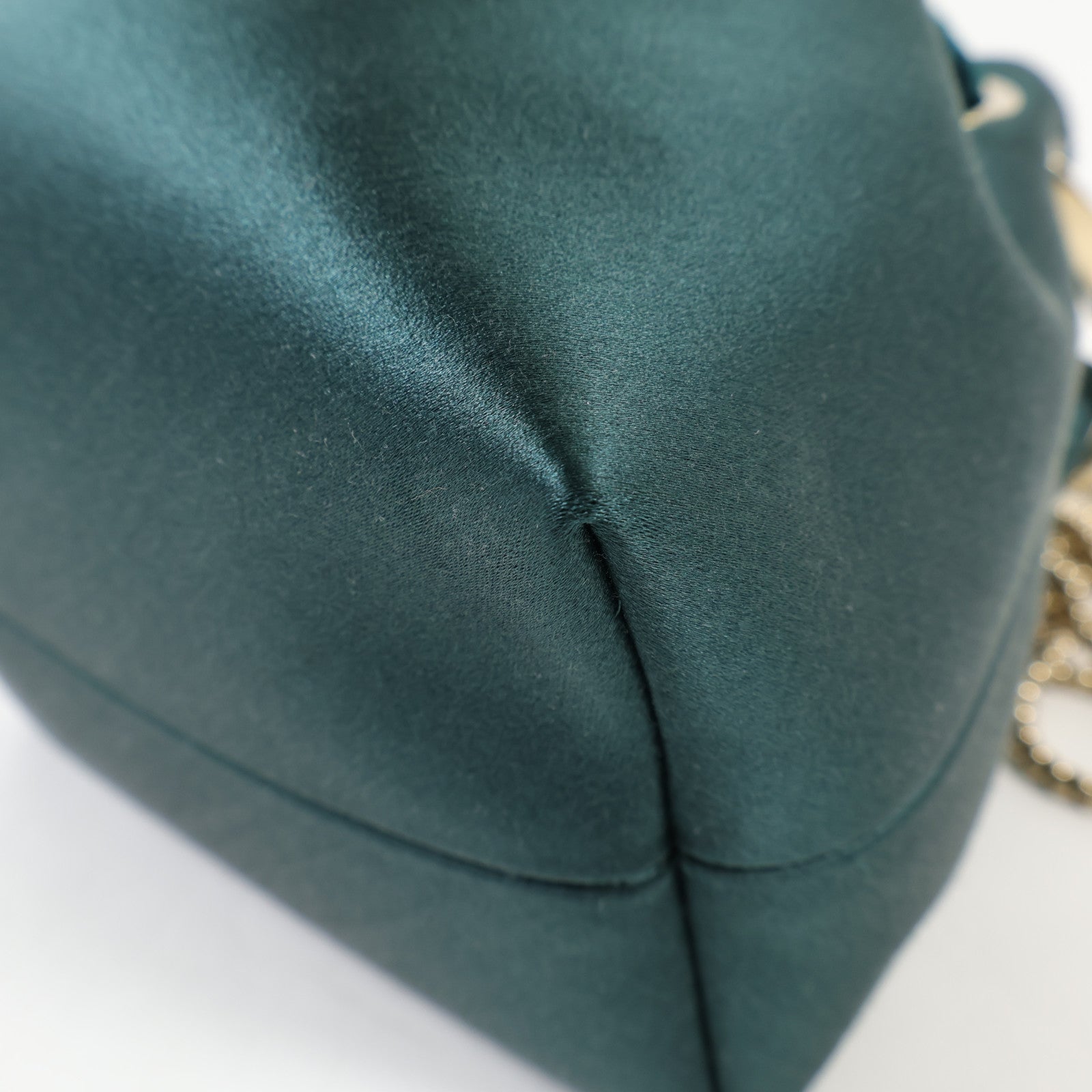 JIMMY CHOO Velvet/Satin Bon Bon Mini Bag金扣手挽肩背兩用袋
