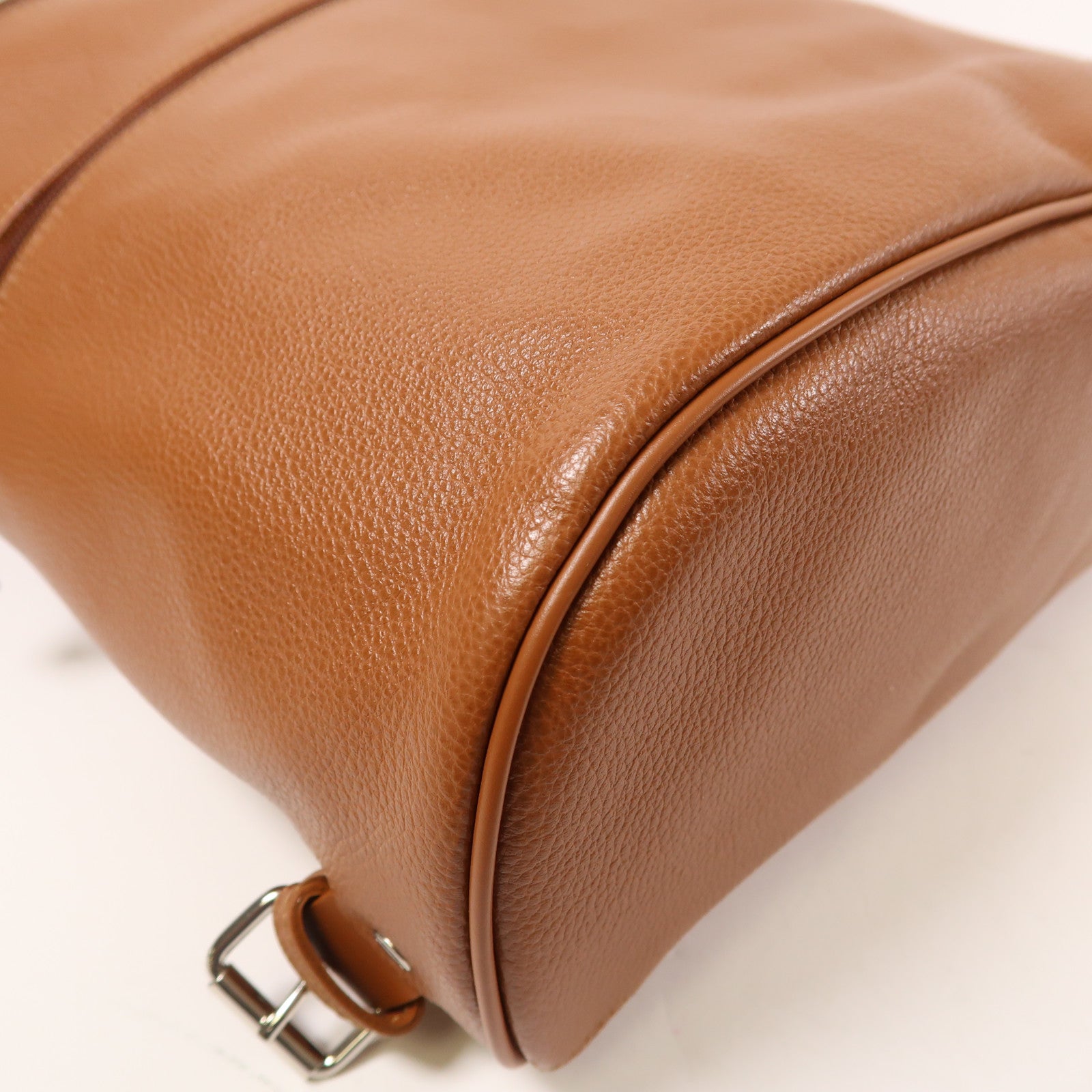 Longchamp 皮革Backpack銀扣背包