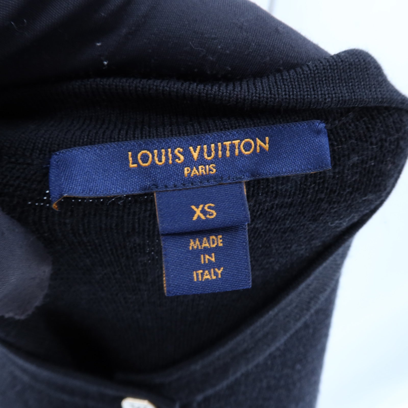 LOUIS VUITTON Wool/Silk Buttoned Collar Dress連身裙