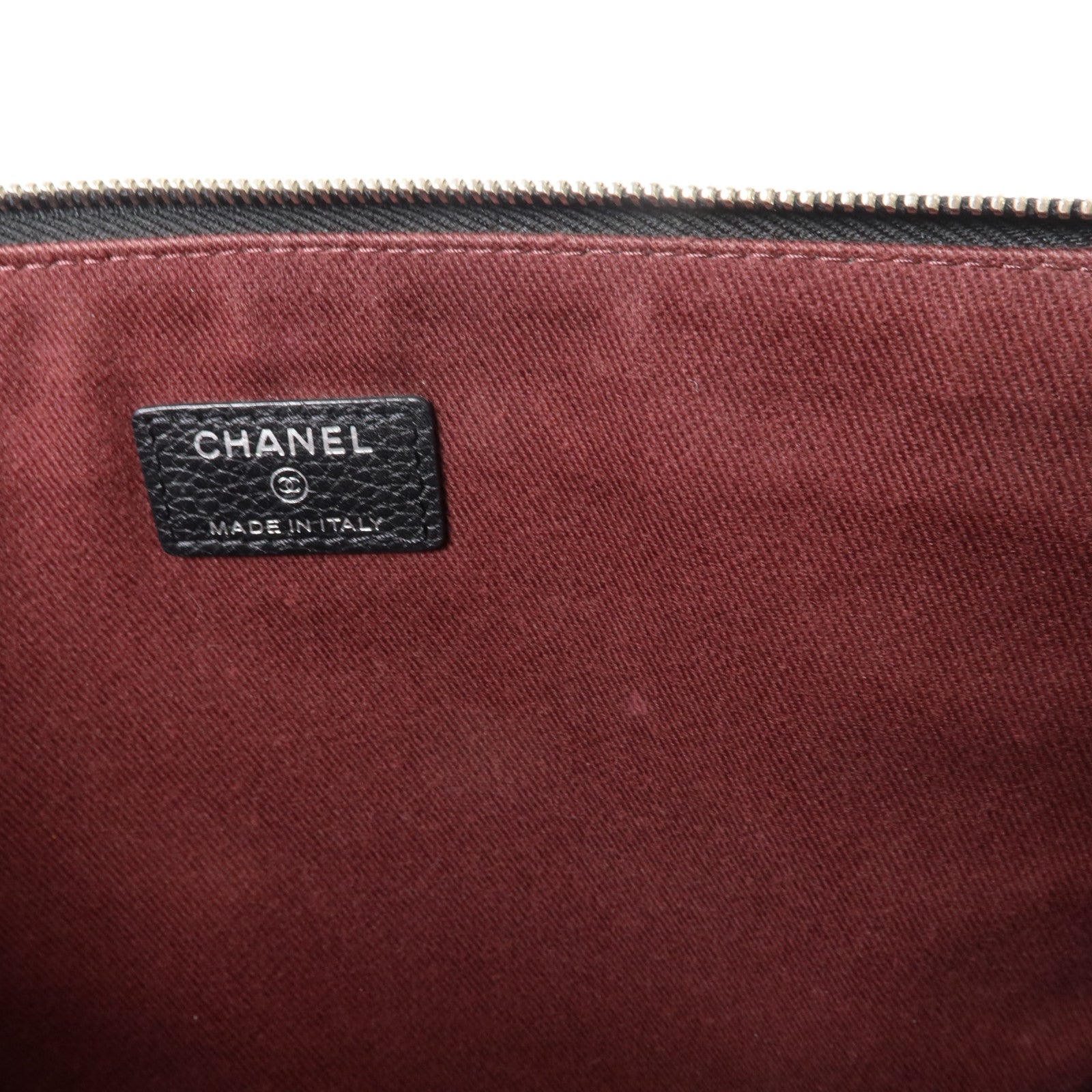 CHANEL 牛皮皮革Neo Executive Clutch銀扣手拿包