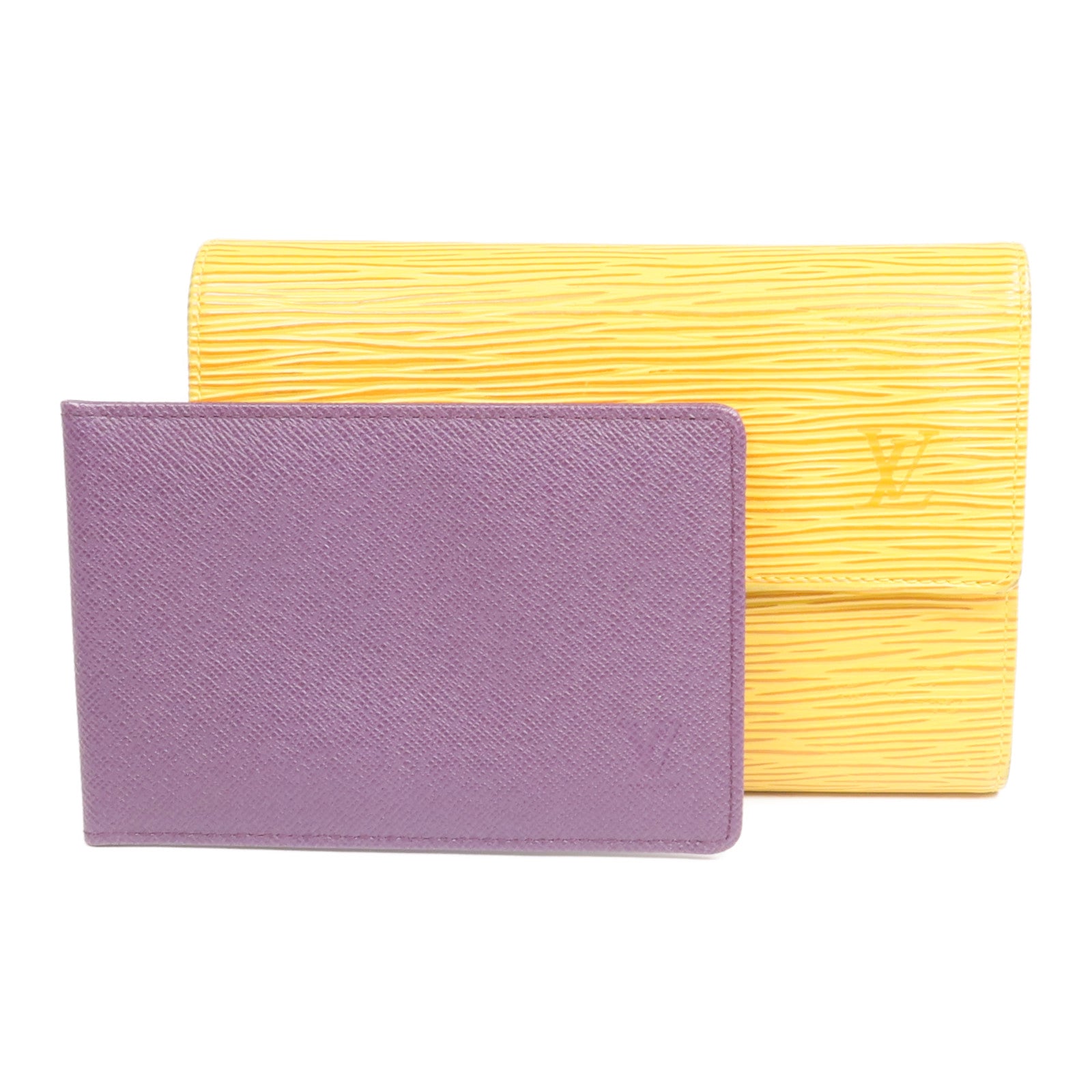 LOUIS VUITTON Epi Porte Tresor Etui Papier Wallet金扣錢包