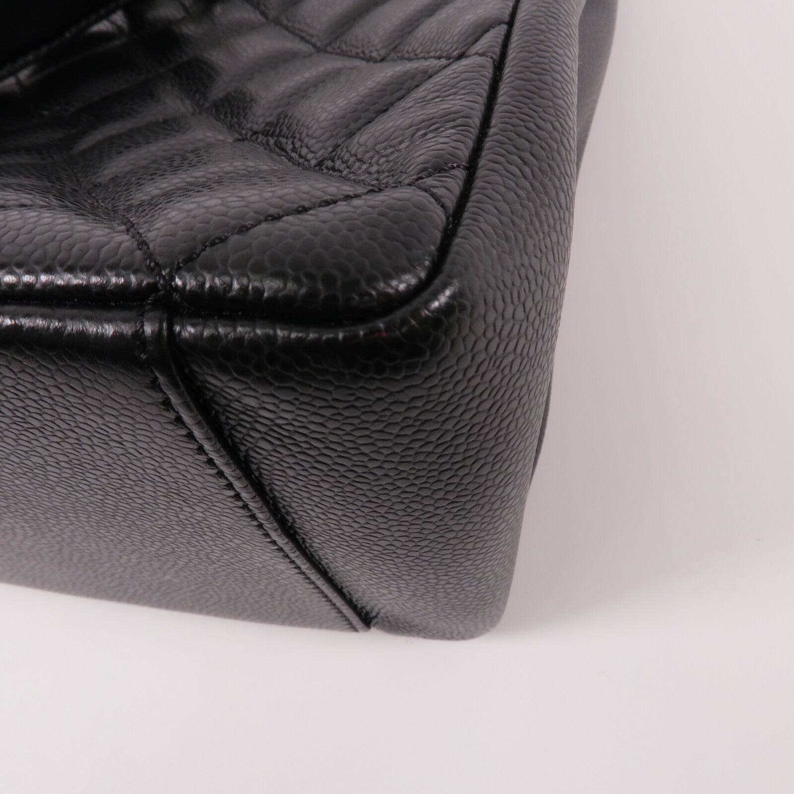 CHANEL 牛皮皮革GST Grand Shopping Tote Bag鏈帶肩背袋